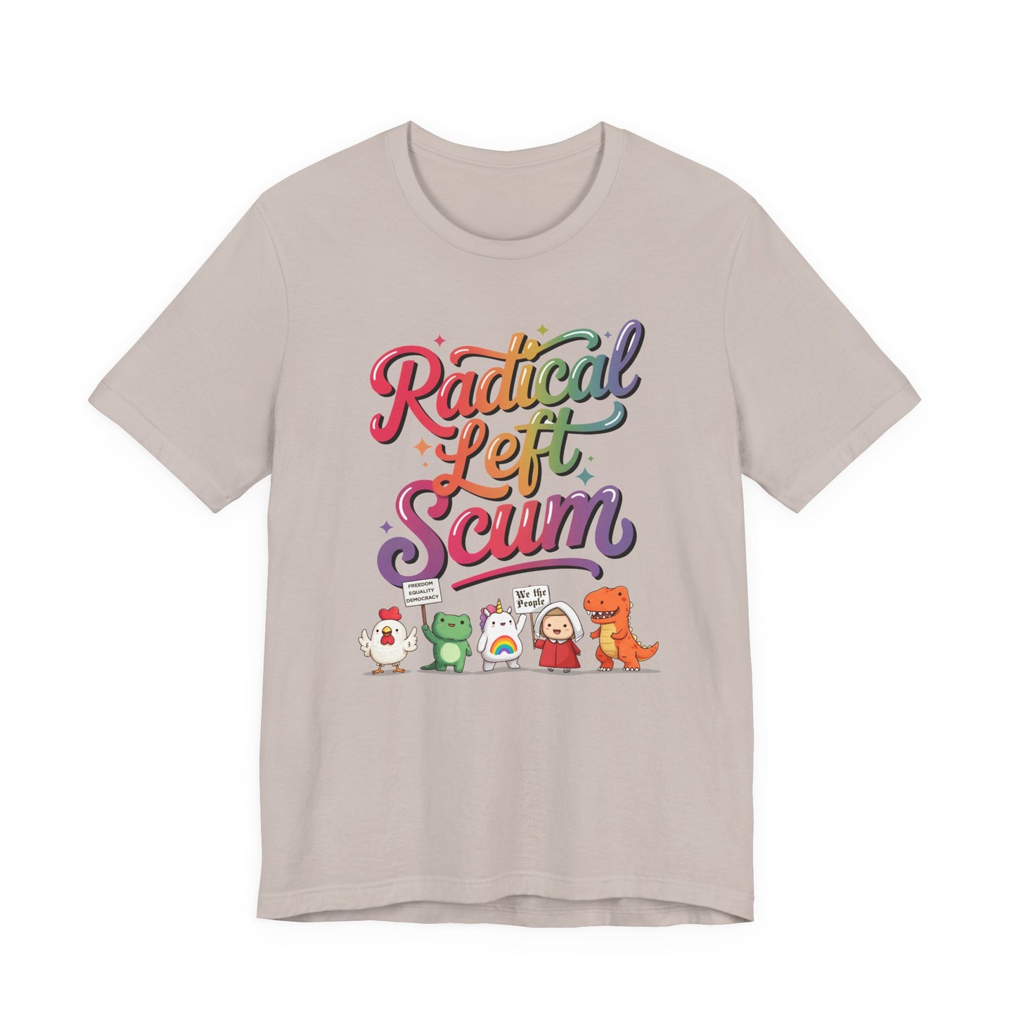 Radical Left Scum Protest Icons Short Sleeve t-shirt protest mens womens | Speak Out Shirts