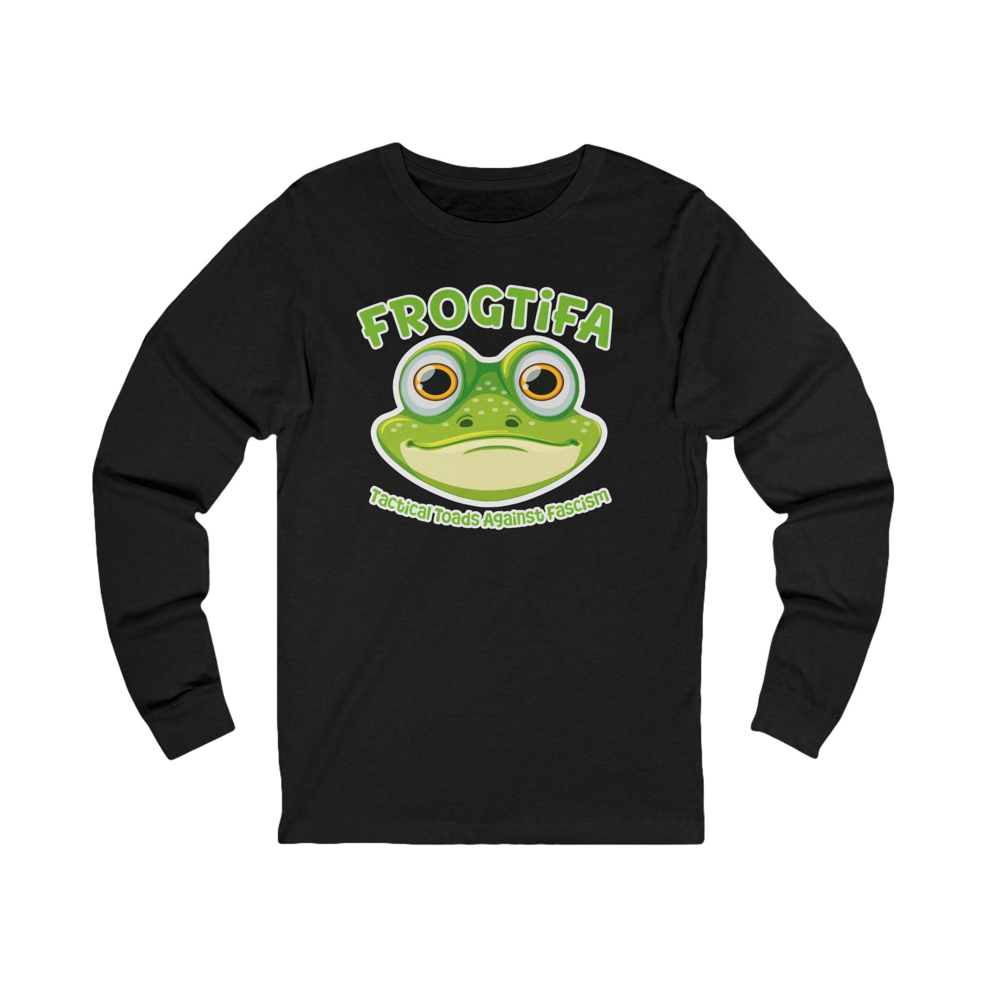FROGTIFA Tactical Toads Against Fascism Long Sleev t-shirt protest mens womens | Speak Out Shirts