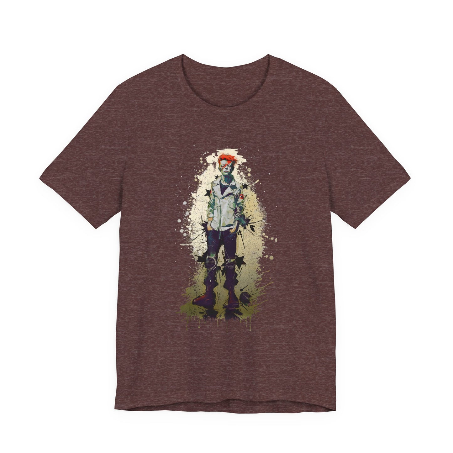 Young David Bowie graphic tee Ñ teenage punk-era portrait of the rock legend