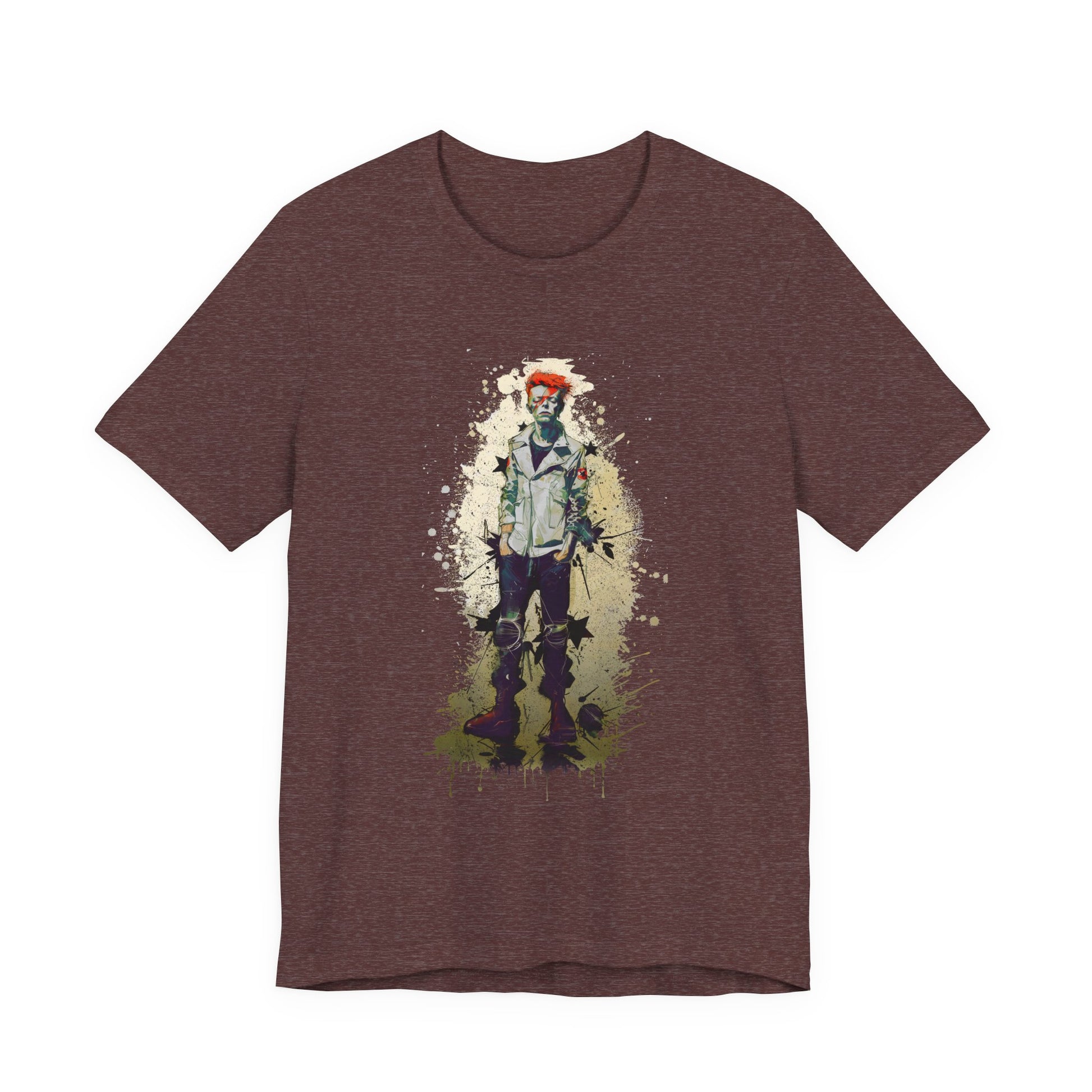 Young David Bowie graphic tee Ñ teenage punk-era portrait of the rock legend