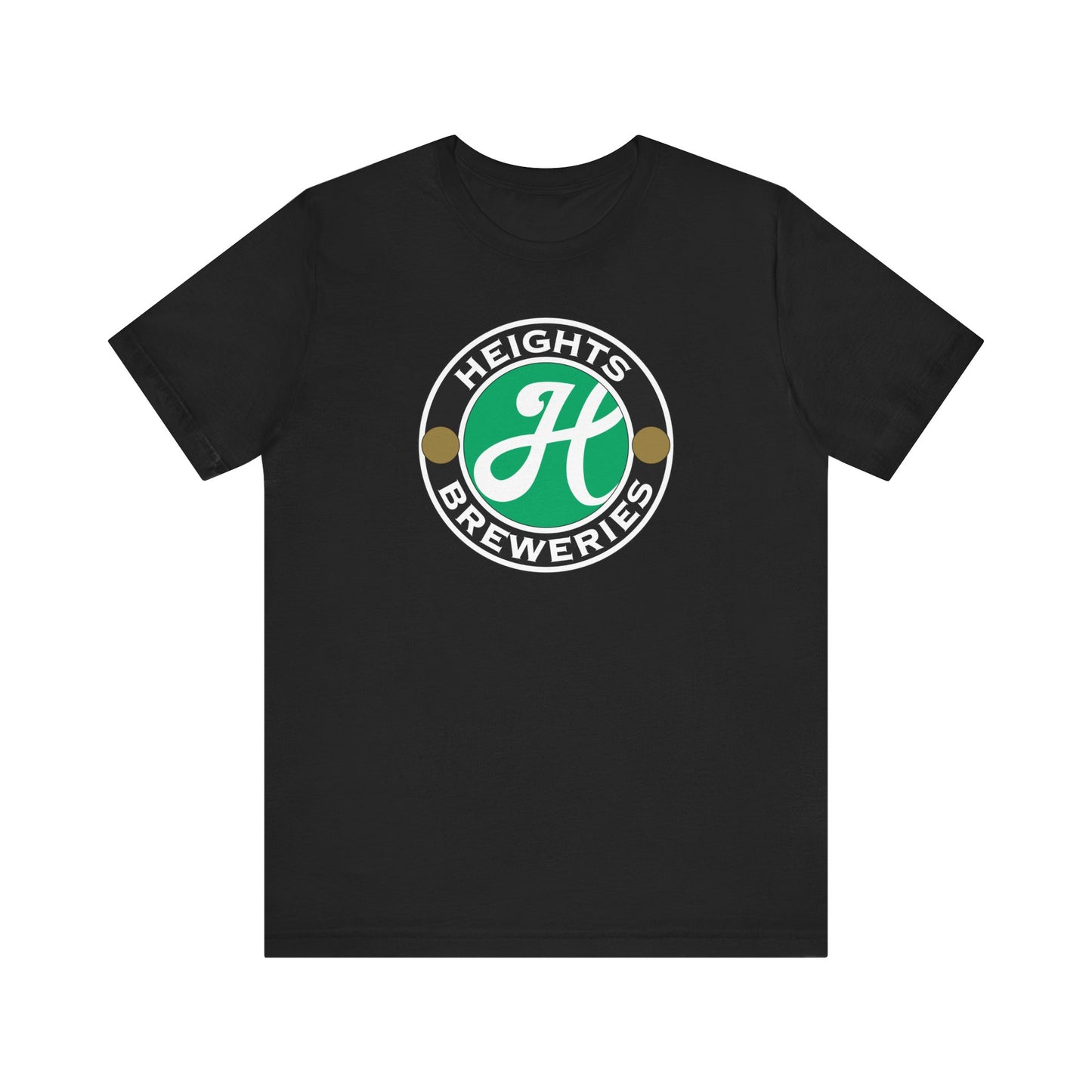 Heights Breweries Logo T‑Shirt — Retro Green Brewery Emblem Tee