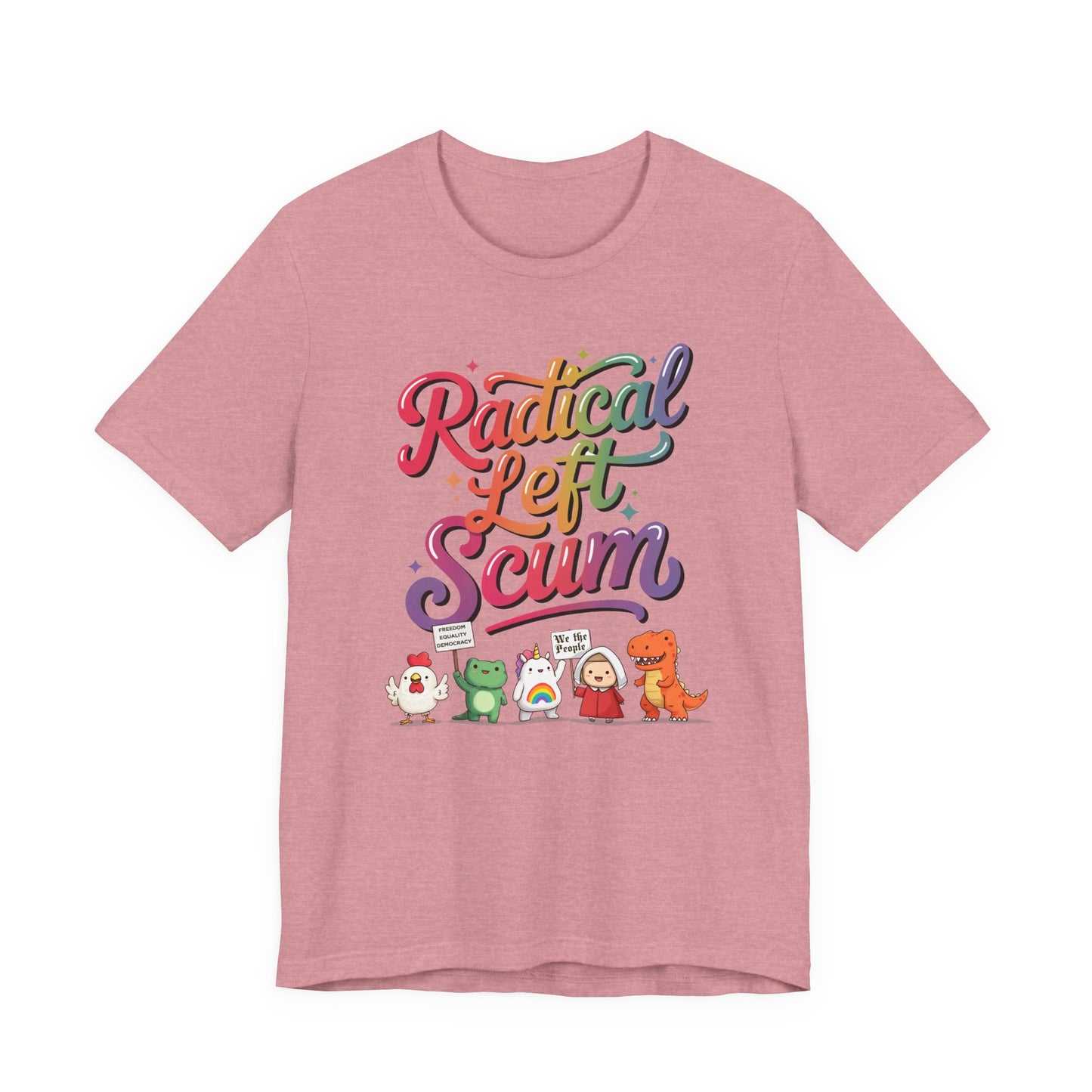 Radical Left Scum Protest Icons Short Sleeve t-shirt protest mens womens | Speak Out Shirts