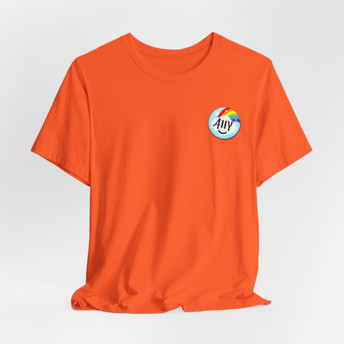 Ally Rainbow Heart Tee - LGBTQ+ Pride Support T-Shirt