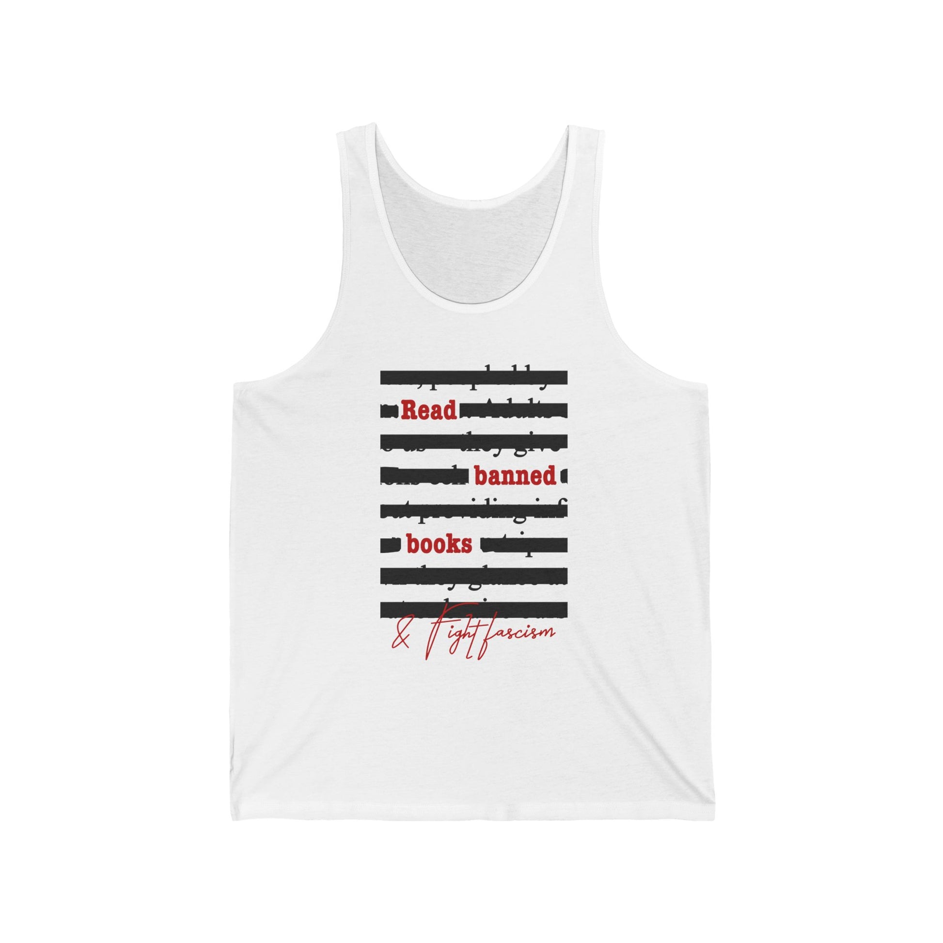 Read Banned Books & Fight Fascism Unisex Tank Top