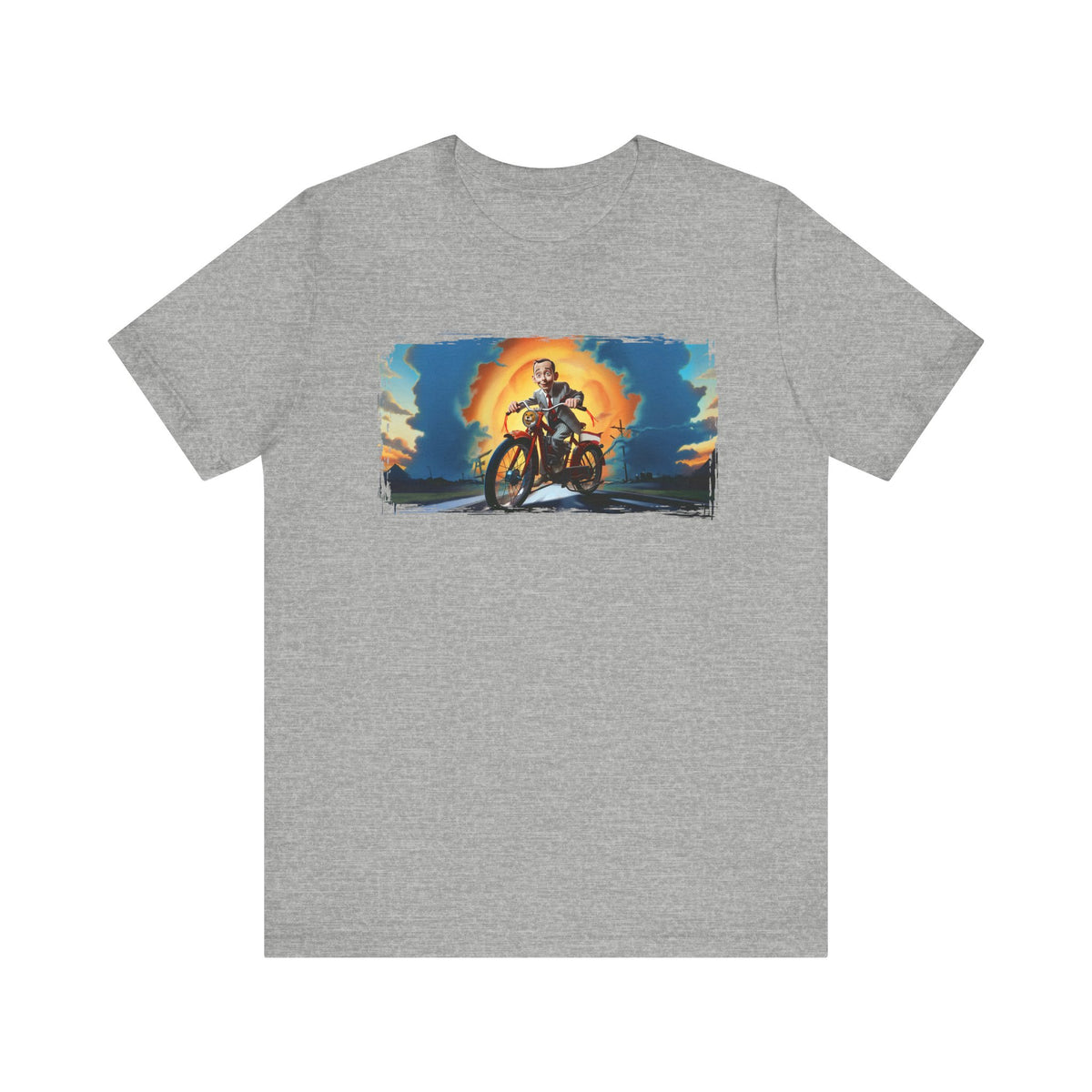 Pee Wee Herman Riding into the Sunset Graphic Tee