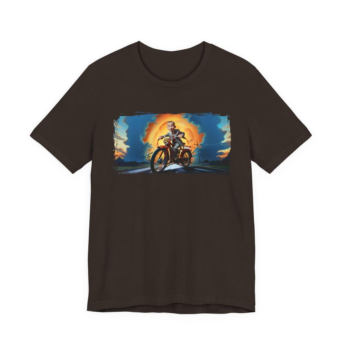 Pee Wee Herman Riding into the Sunset Graphic Tee
