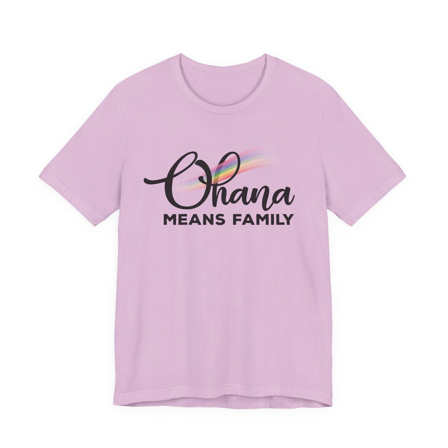Ohana Means Family Rainbow Unisex Tee