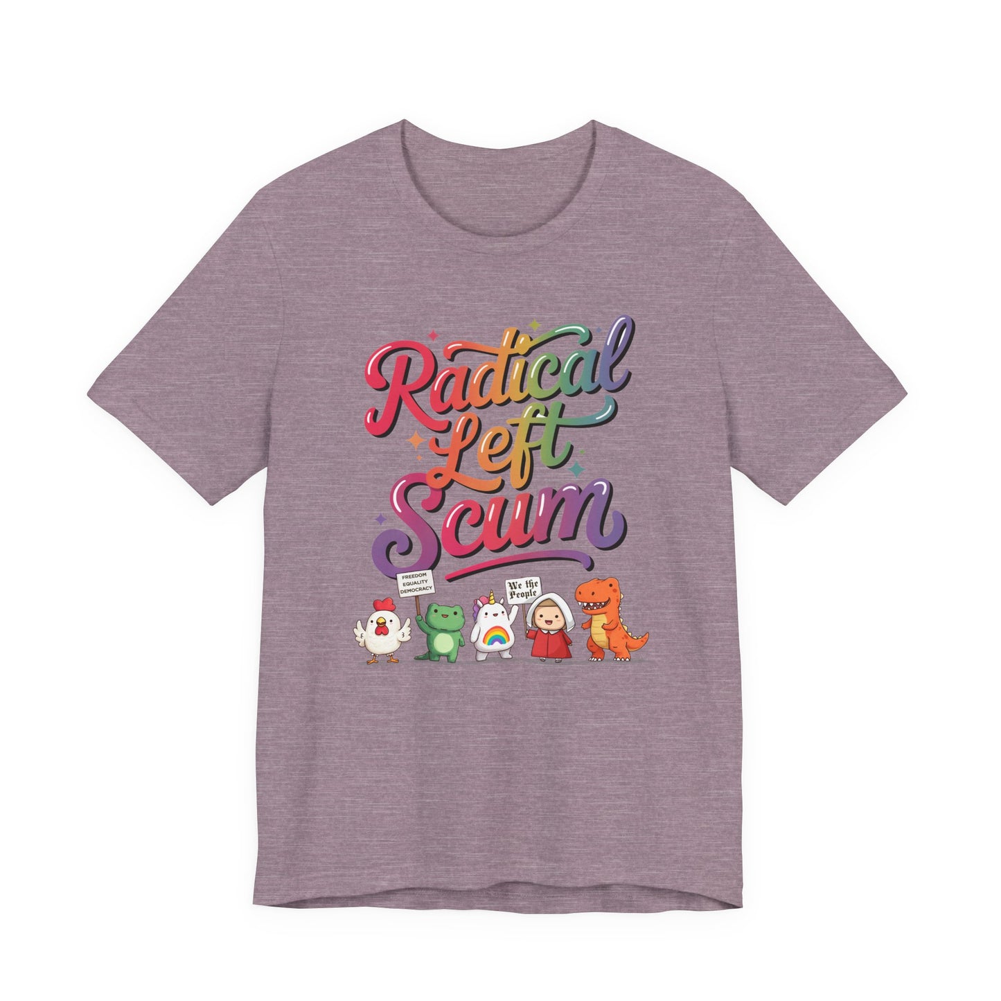 Radical Left Scum Protest Icons Short Sleeve t-shirt protest mens womens | Speak Out Shirts