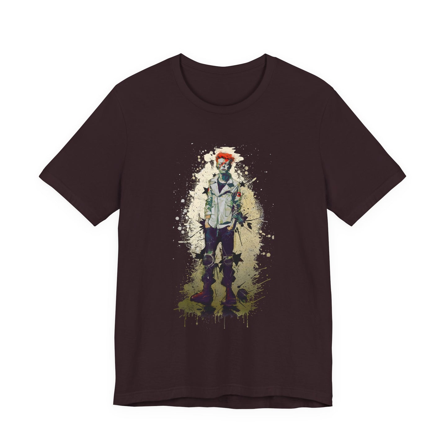 Young David Bowie graphic tee Ñ teenage punk-era portrait of the rock legend