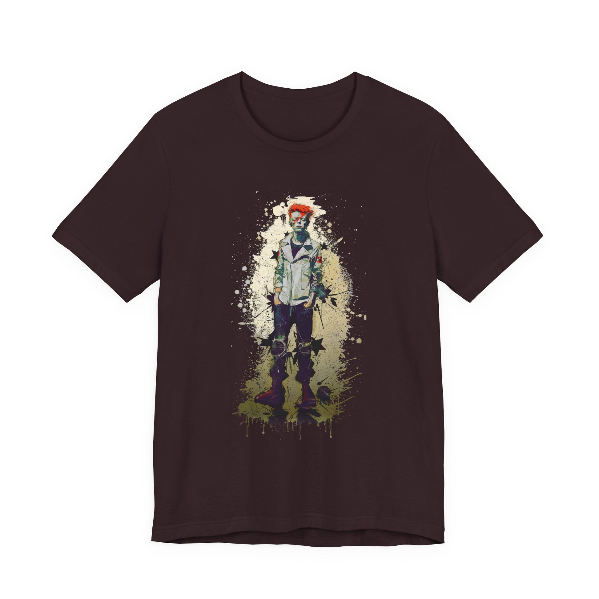 Young David Bowie graphic tee Ñ teenage punk-era portrait of the rock legend