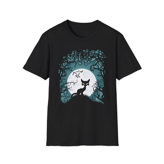 Halloween Black Cat - Classic Unisex Halloween T-Shirt