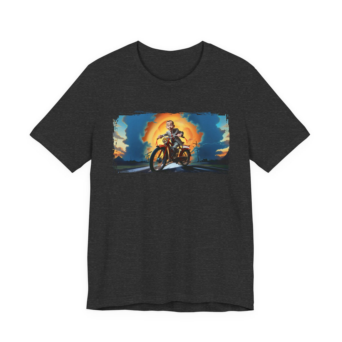 Pee Wee Herman Riding into the Sunset Graphic Tee