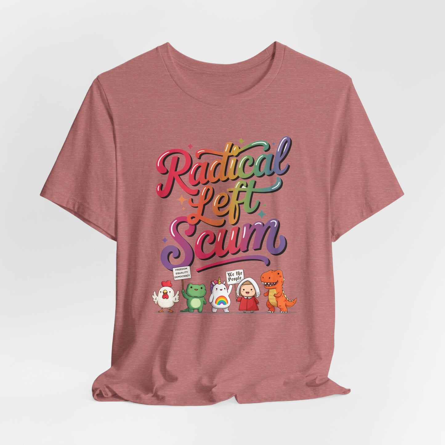 Radical Left Scum Protest Icons Short Sleeve t-shirt protest mens womens | Speak Out Shirts