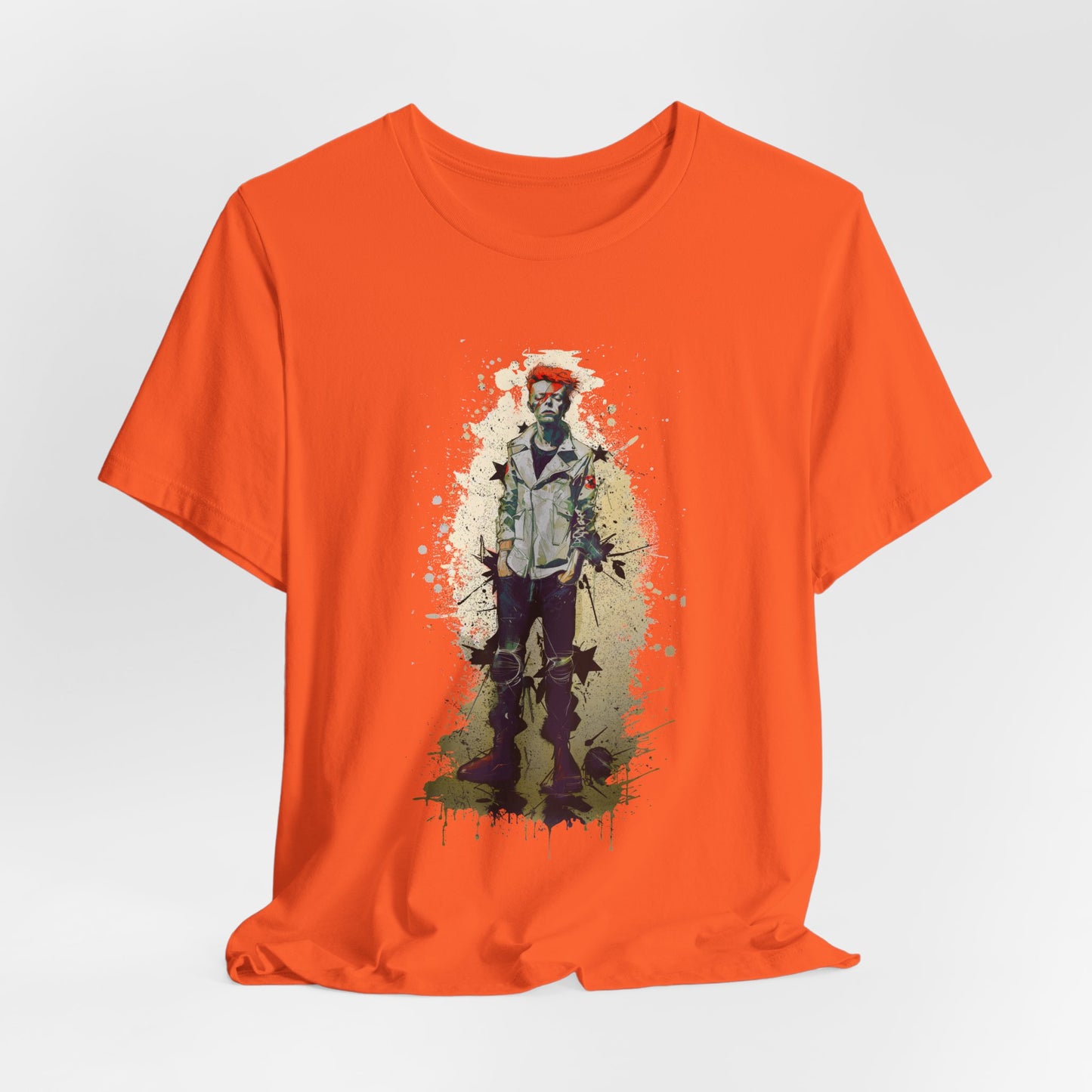 Young David Bowie graphic tee Ñ teenage punk-era portrait of the rock legend