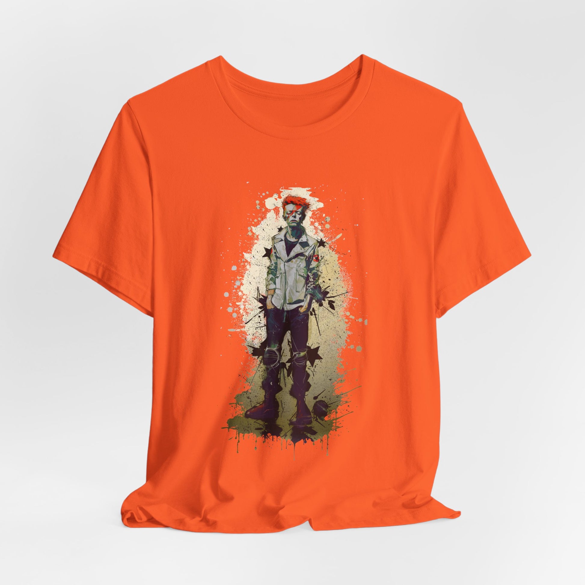 Young David Bowie graphic tee Ñ teenage punk-era portrait of the rock legend