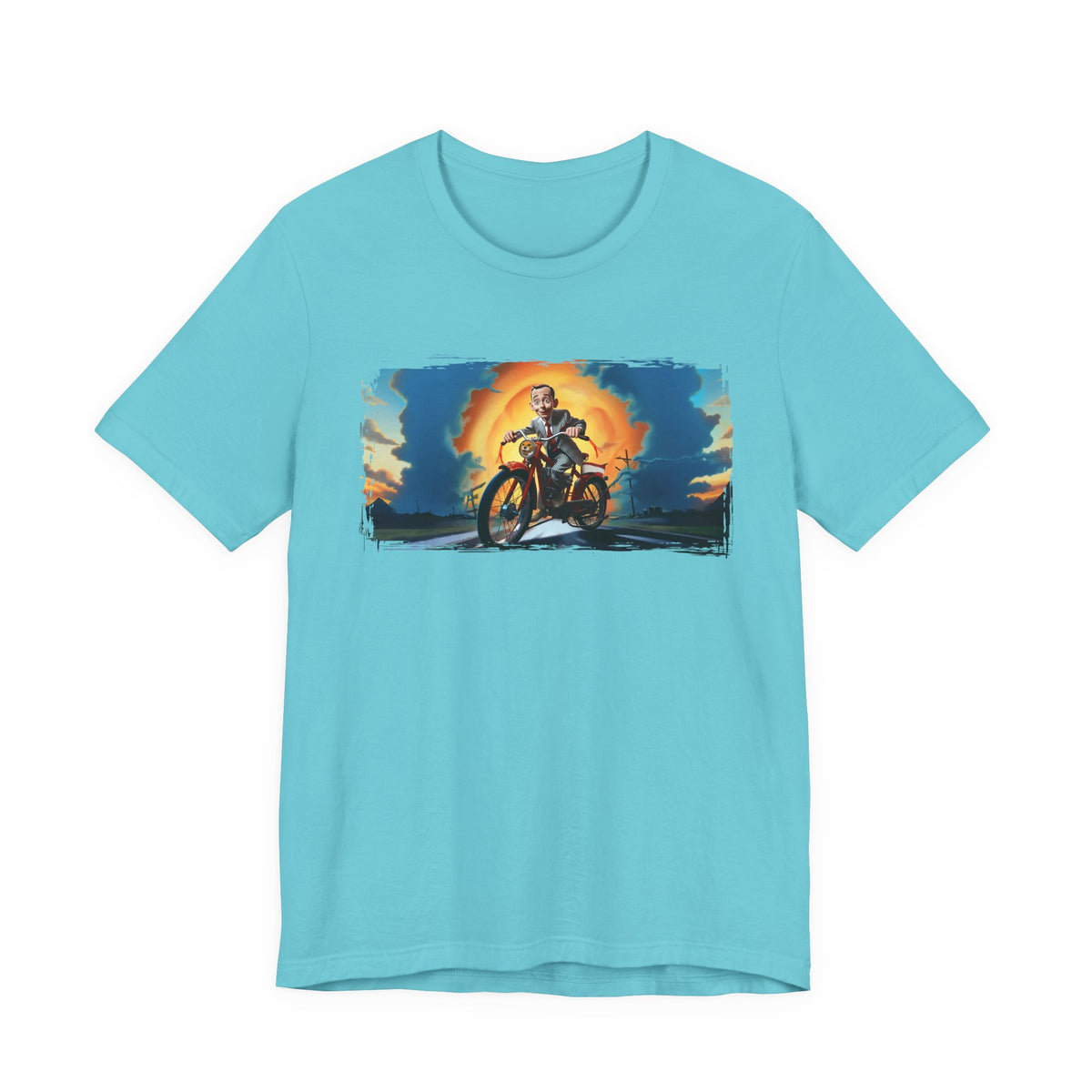 Pee Wee Herman Riding into the Sunset Graphic Tee