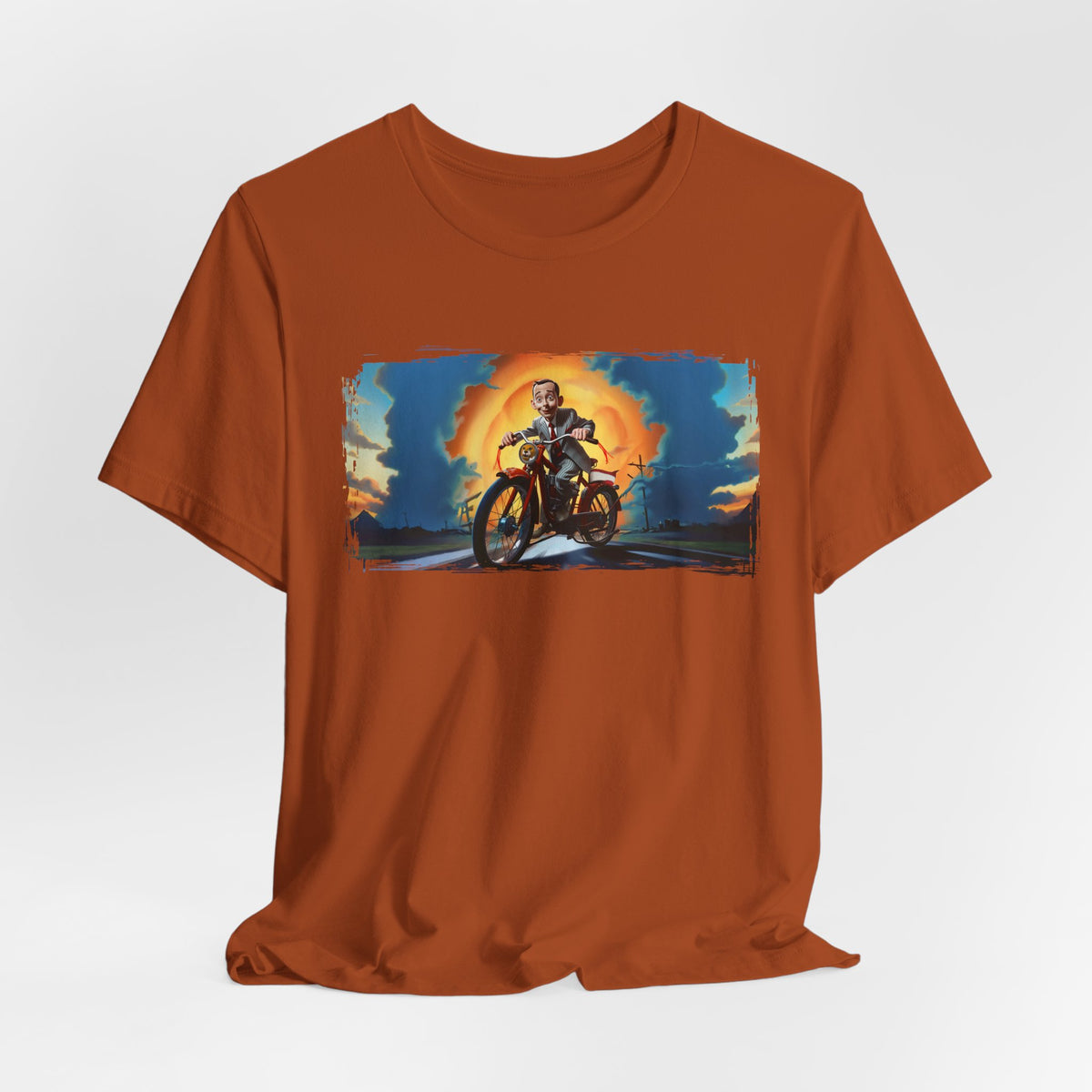 Pee Wee Herman Riding into the Sunset Graphic Tee