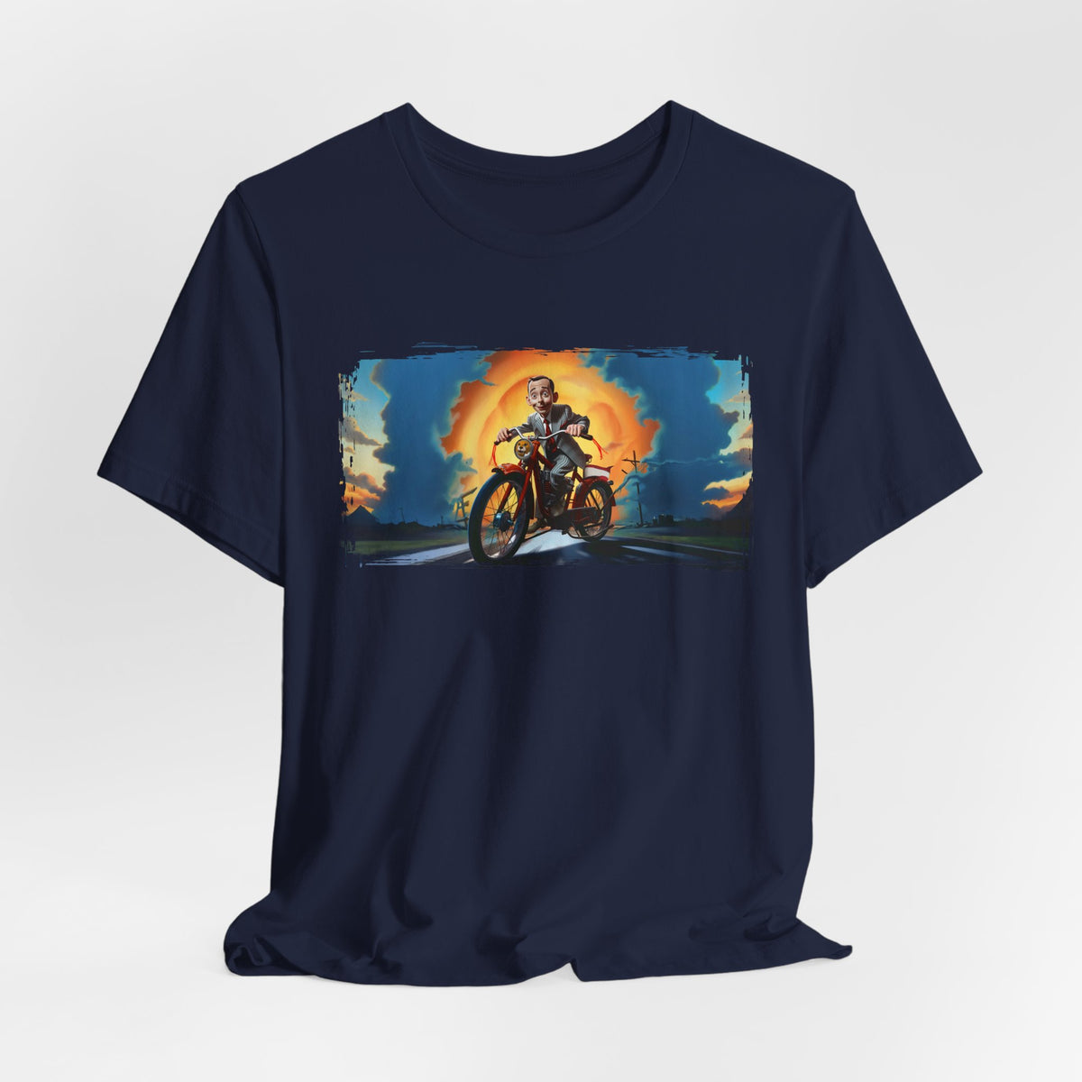 Pee Wee Herman Riding into the Sunset Graphic Tee