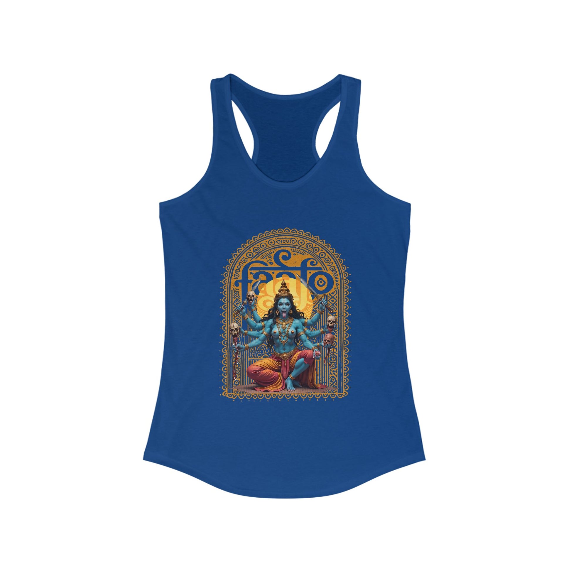 Feminist Fury Goddess Kali Strikes Back Racerback t-shirt protest mens womens | Speak Out Shirts