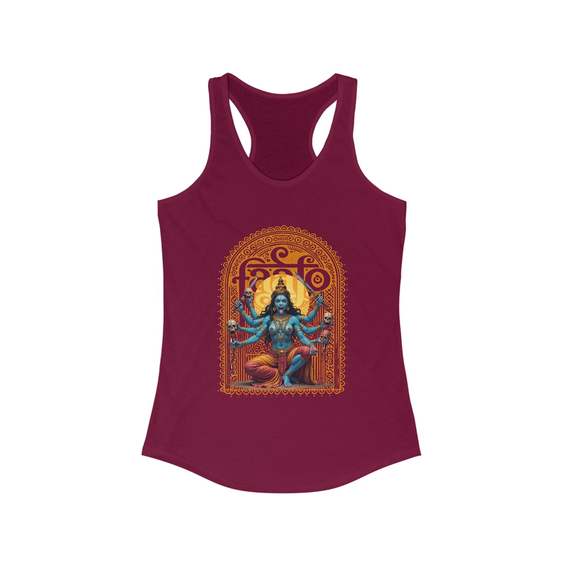 Feminist Fury Goddess Kali Strikes Back Racerback t-shirt protest mens womens | Speak Out Shirts