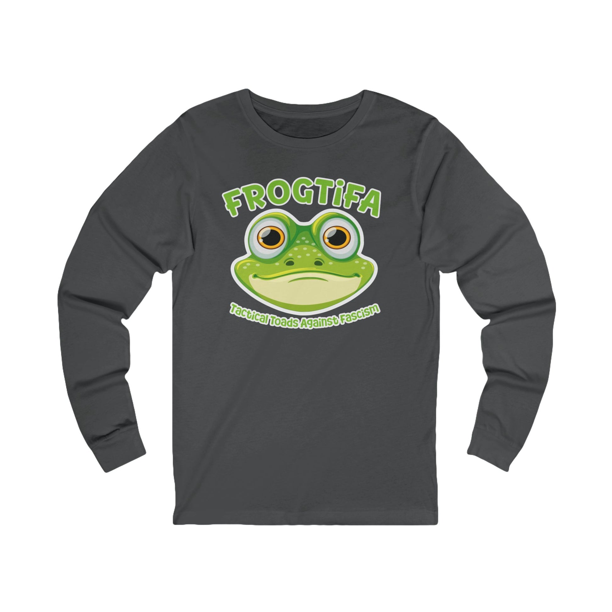 FROGTIFA Tactical Toads Against Fascism Long Sleev t-shirt protest mens womens | Speak Out Shirts