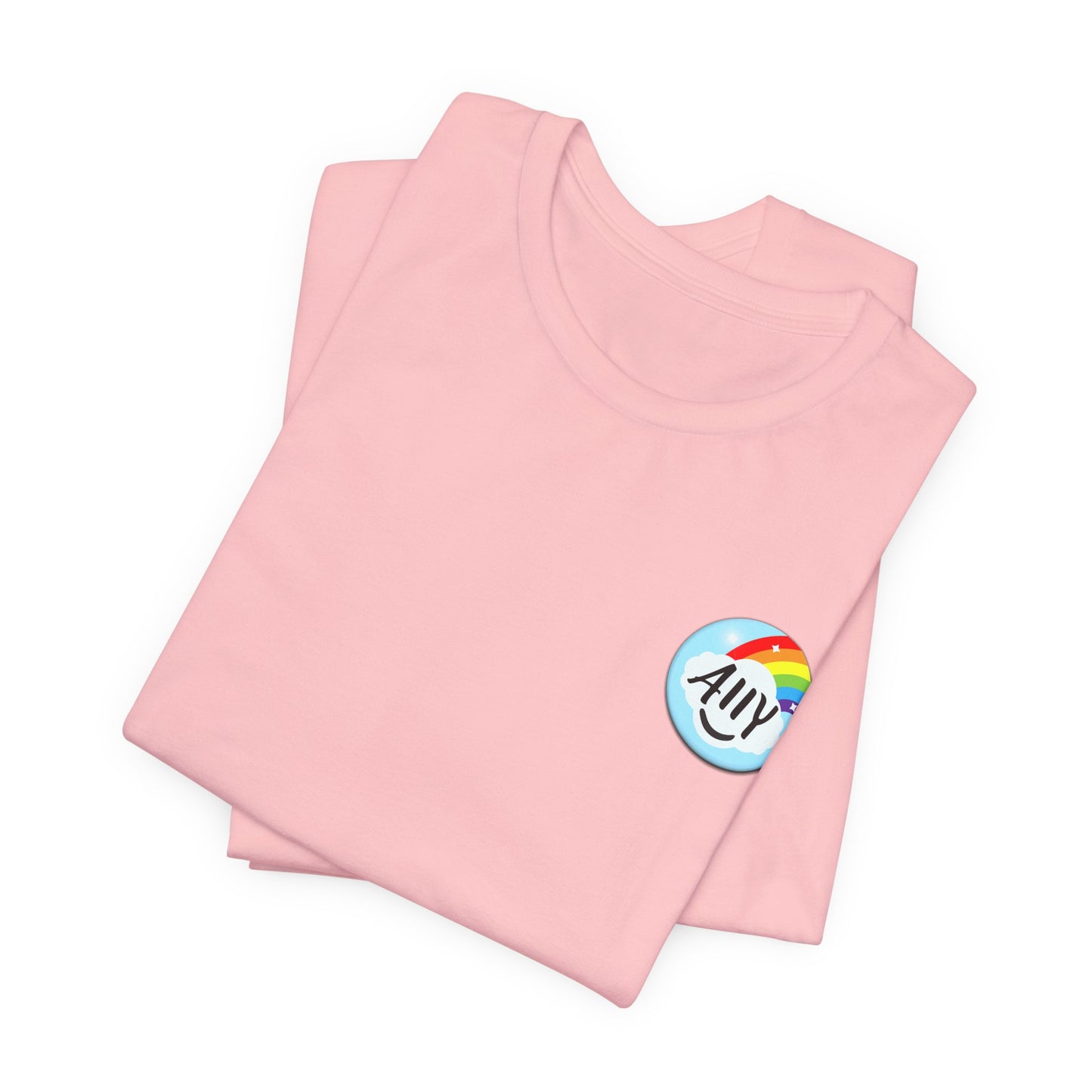 Ally Rainbow Heart Tee - LGBTQ+ Pride Support T-Shirt
