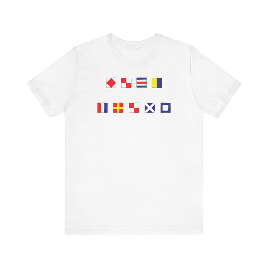 FvCK TRUMP | Nautical Flag Edition | Unisex Tee