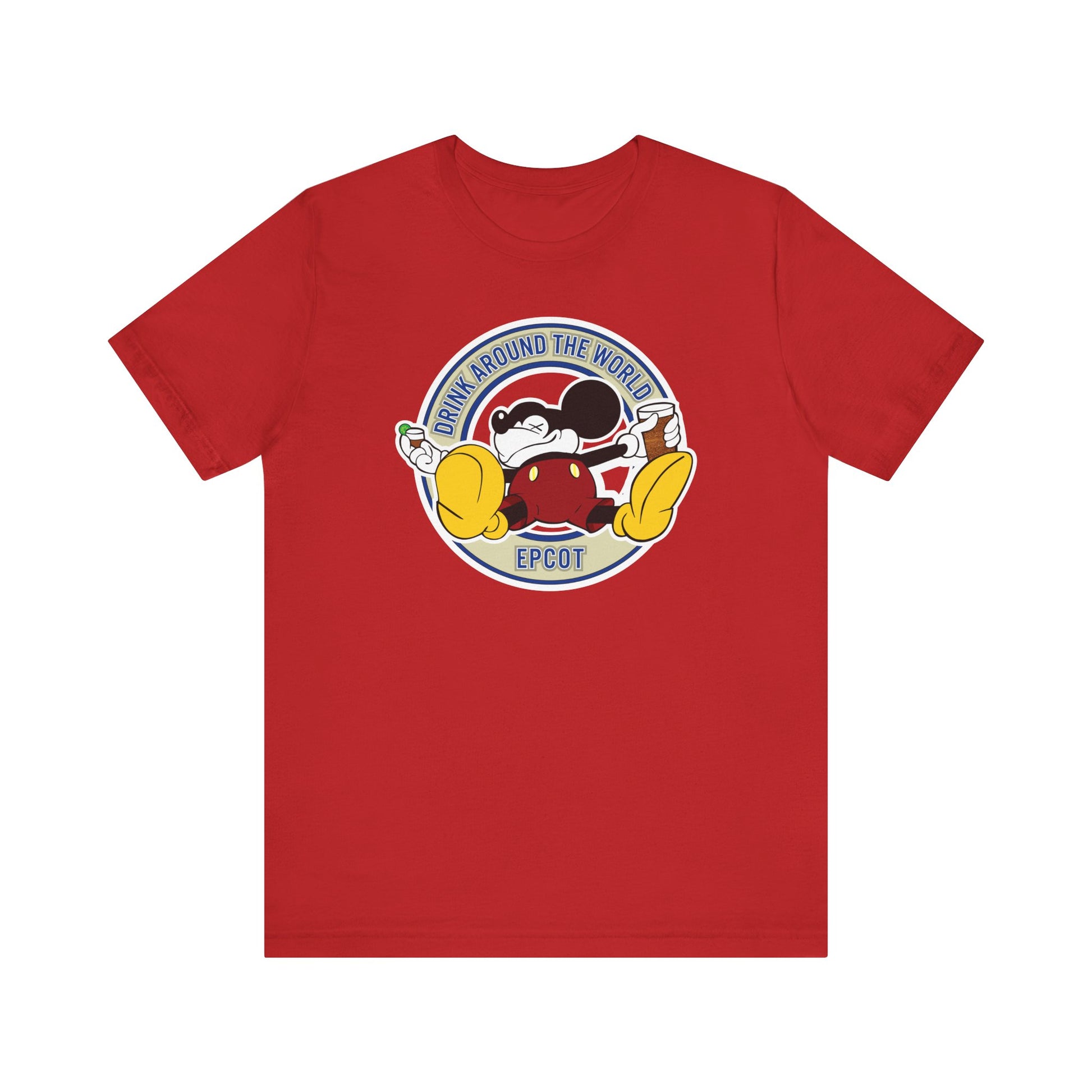 Tipsy Mickey Epcot Group Drinking t-shirt mens womens ladies | Speak Out Shirts