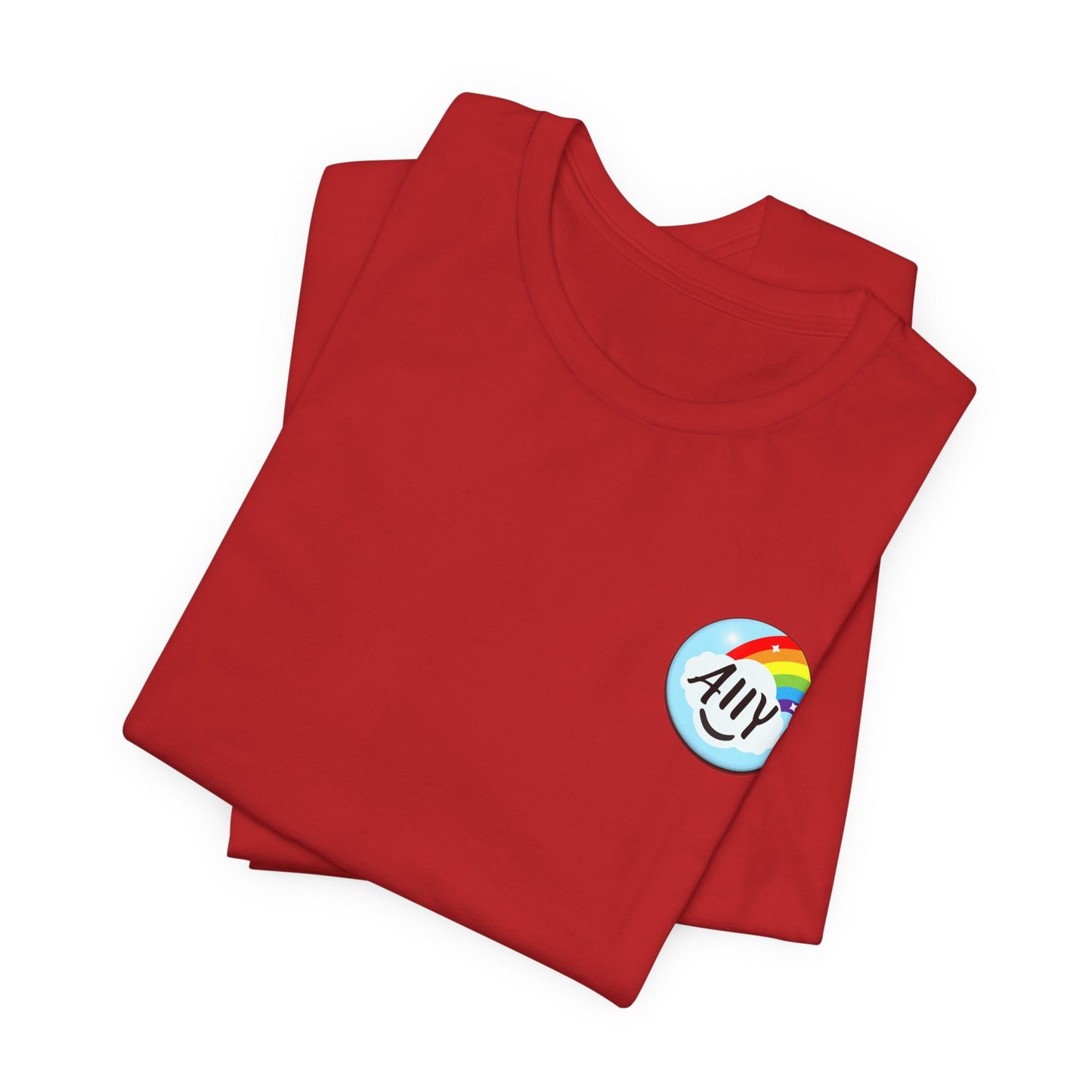 Ally Rainbow Heart Tee - LGBTQ+ Pride Support T-Shirt