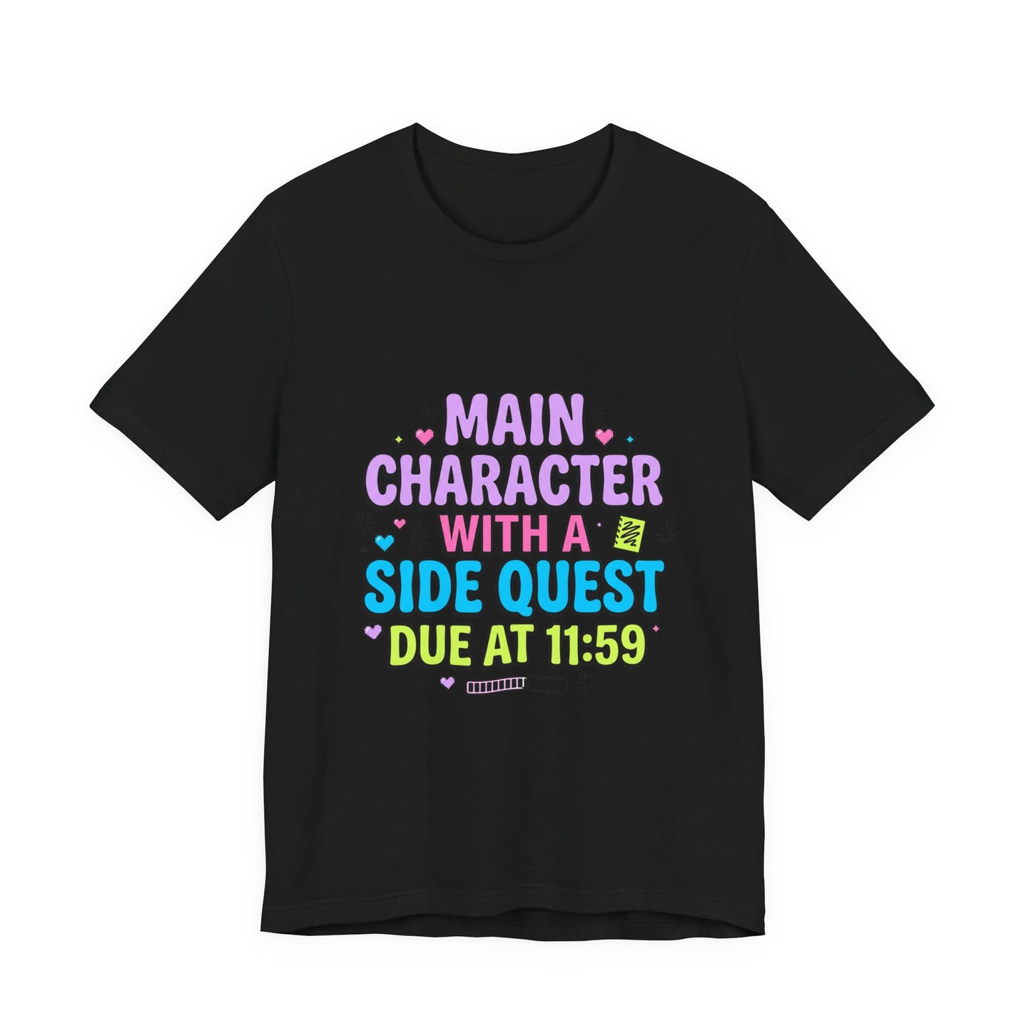 Main Character With A Side Quest Tee | Gen Z Sassy Sarcastic Aesthetic