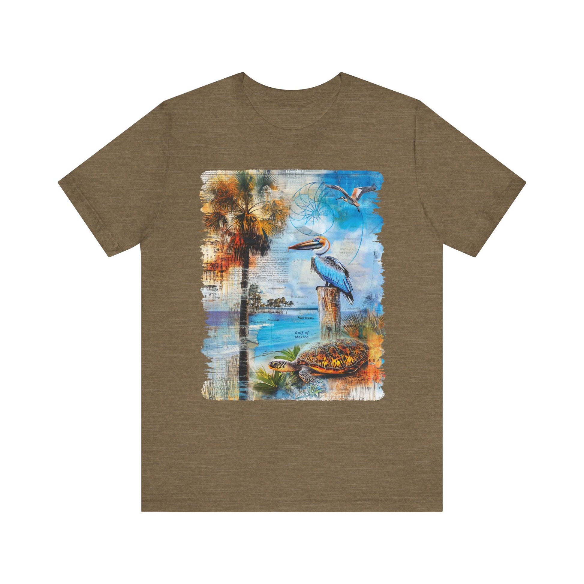 Gulf of México Collage Tee - Coastal Pride Shirt