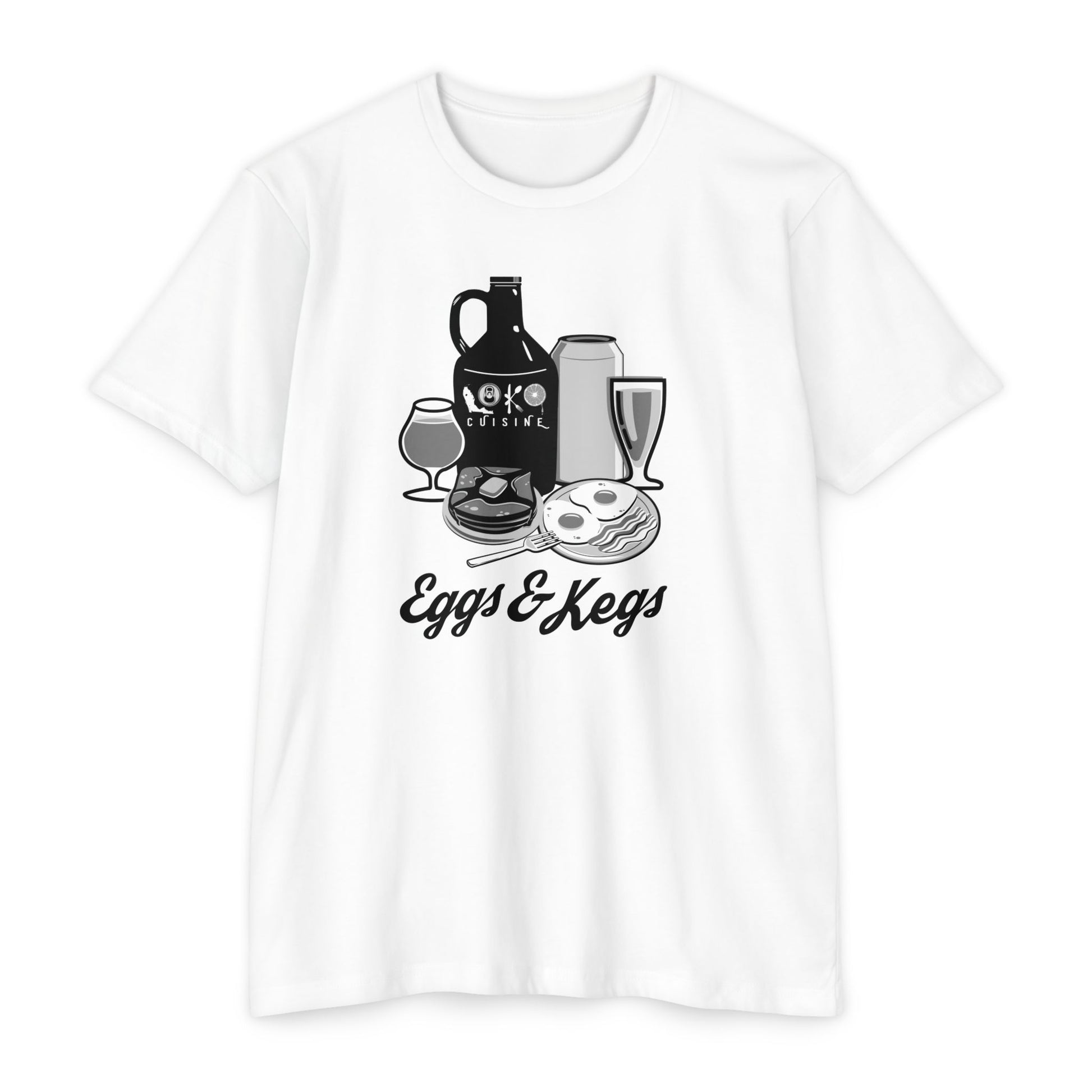 Eggs & Kegs Tee by LOKO Cuisine - Brunch Favorite