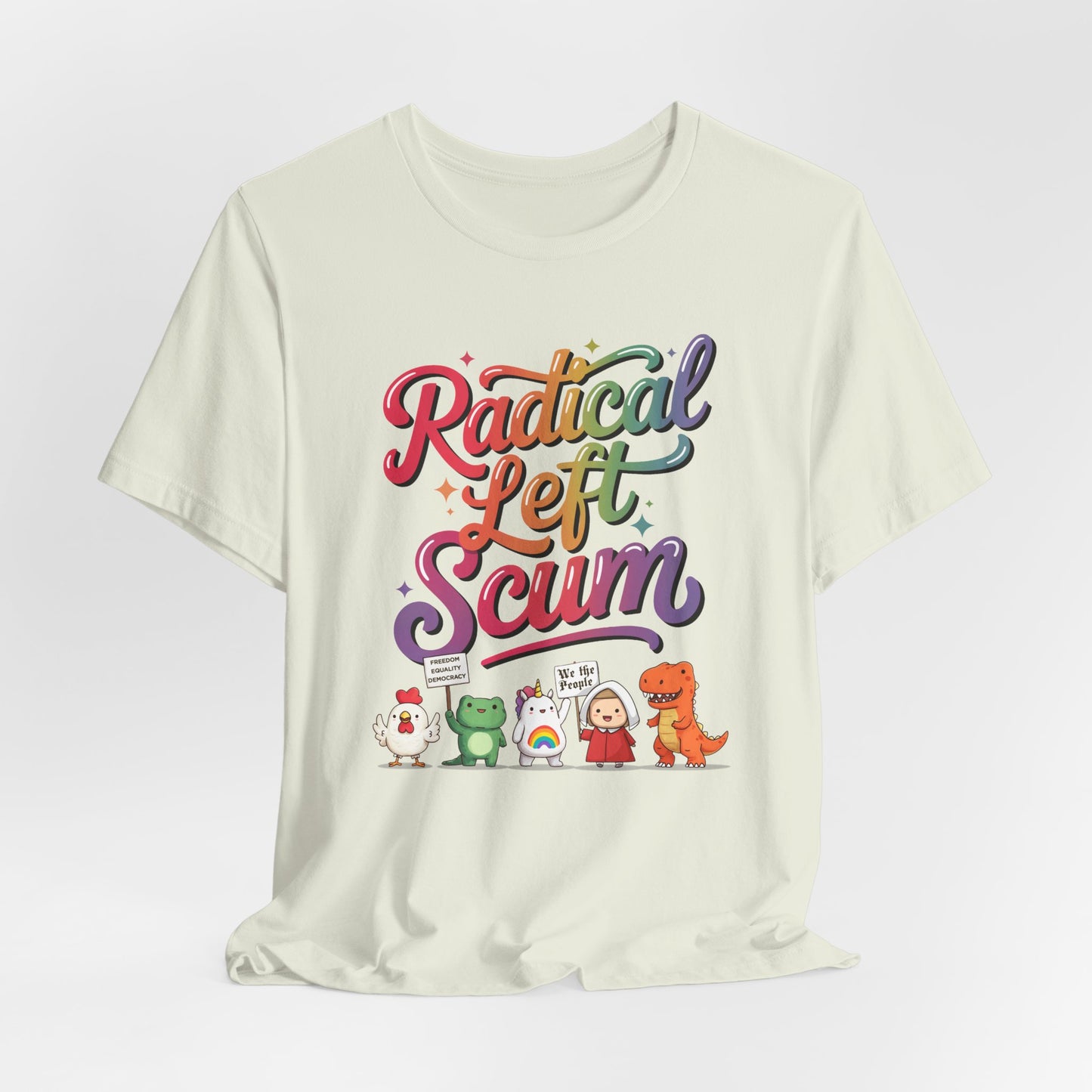 Radical Left Scum Protest Icons Short Sleeve t-shirt protest mens womens | Speak Out Shirts