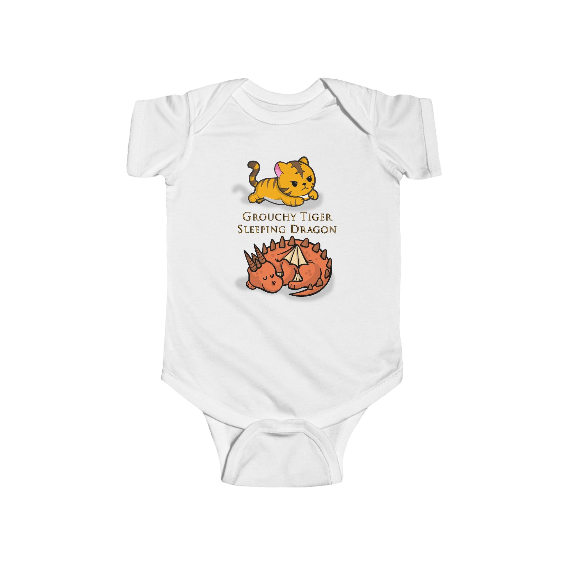 Grouchy Tiger Sleeping Dragon t-shirt funny mens womens | Speak Out Shirts