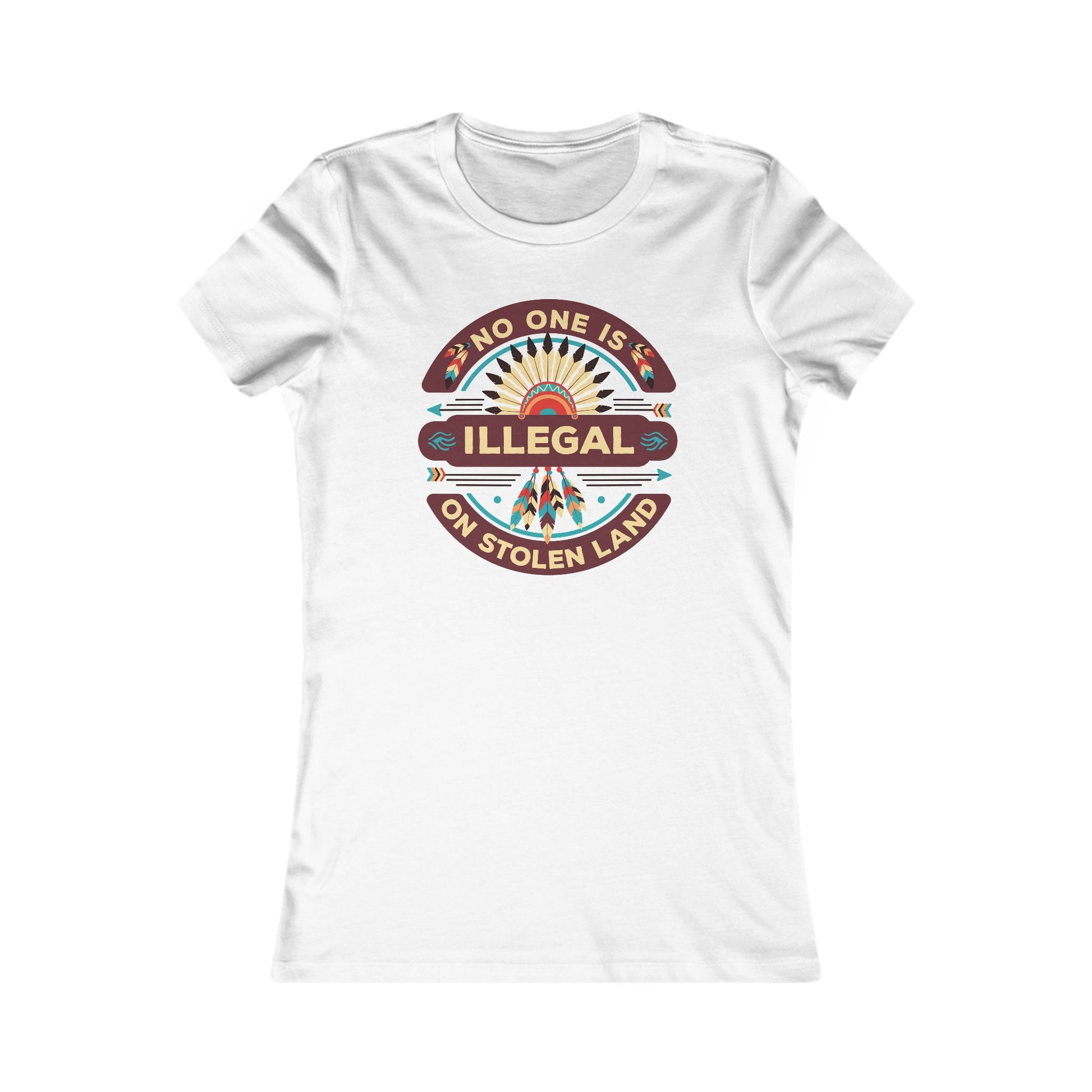 No One Is Illegal on Stolen Land Women's Tee