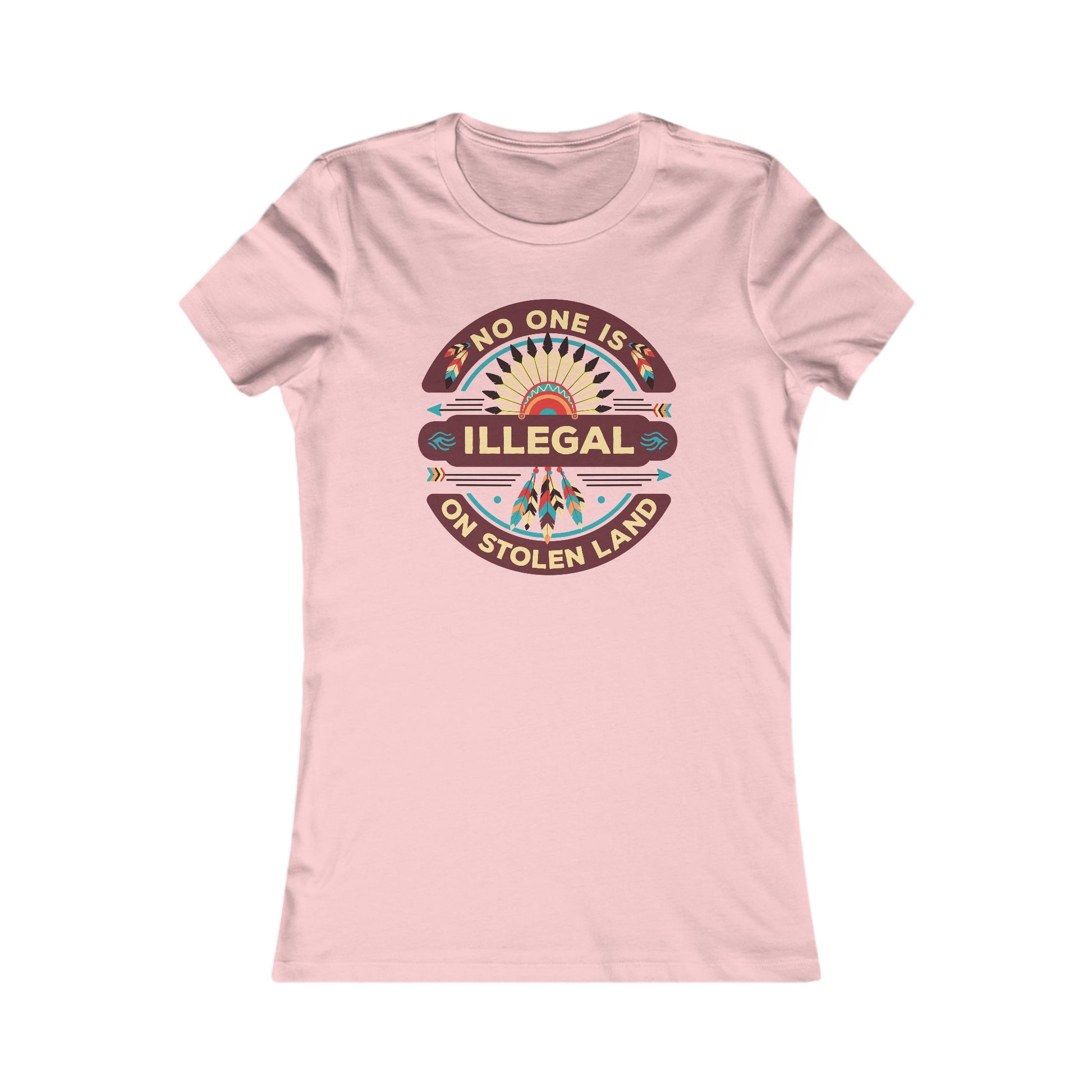 No One Is Illegal on Stolen Land Women's Tee
