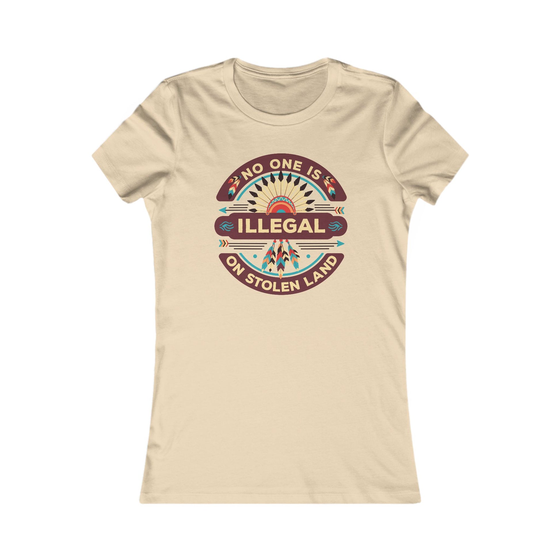 No One Is Illegal on Stolen Land Women's Tee