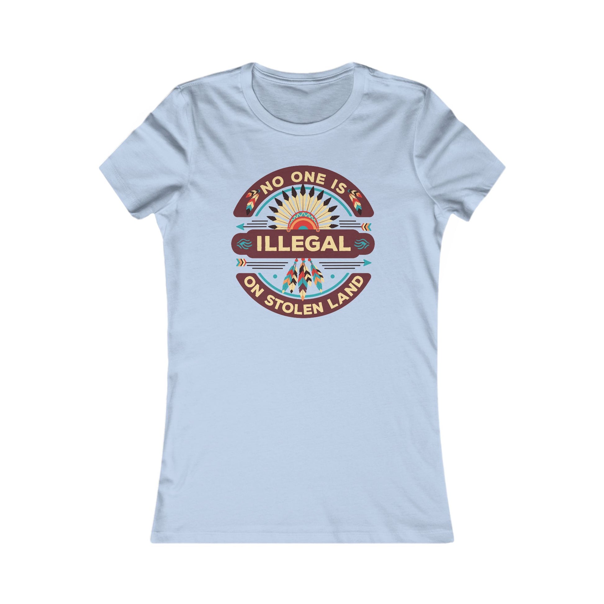 No One Is Illegal on Stolen Land Women's Tee