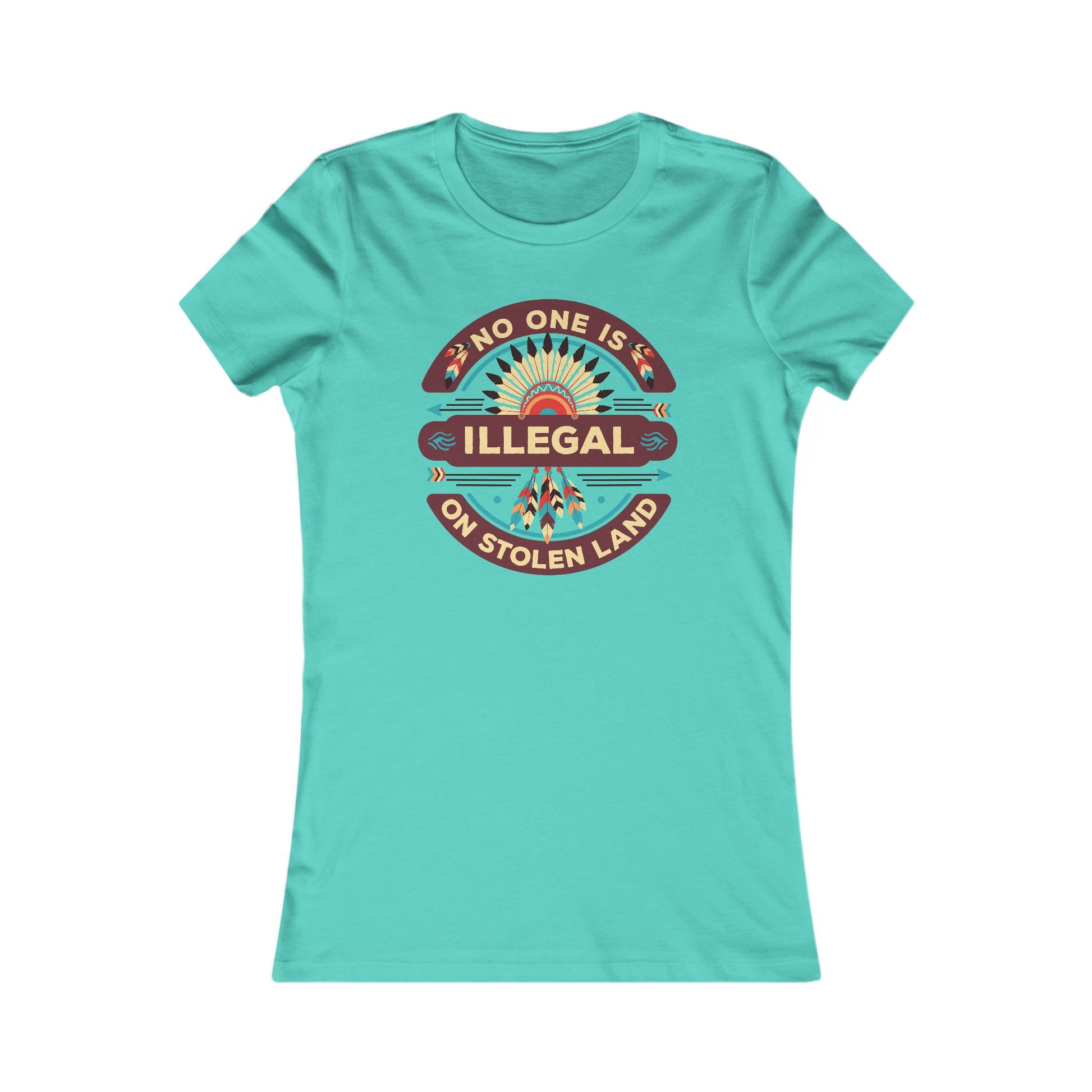 No One Is Illegal on Stolen Land Women's Tee