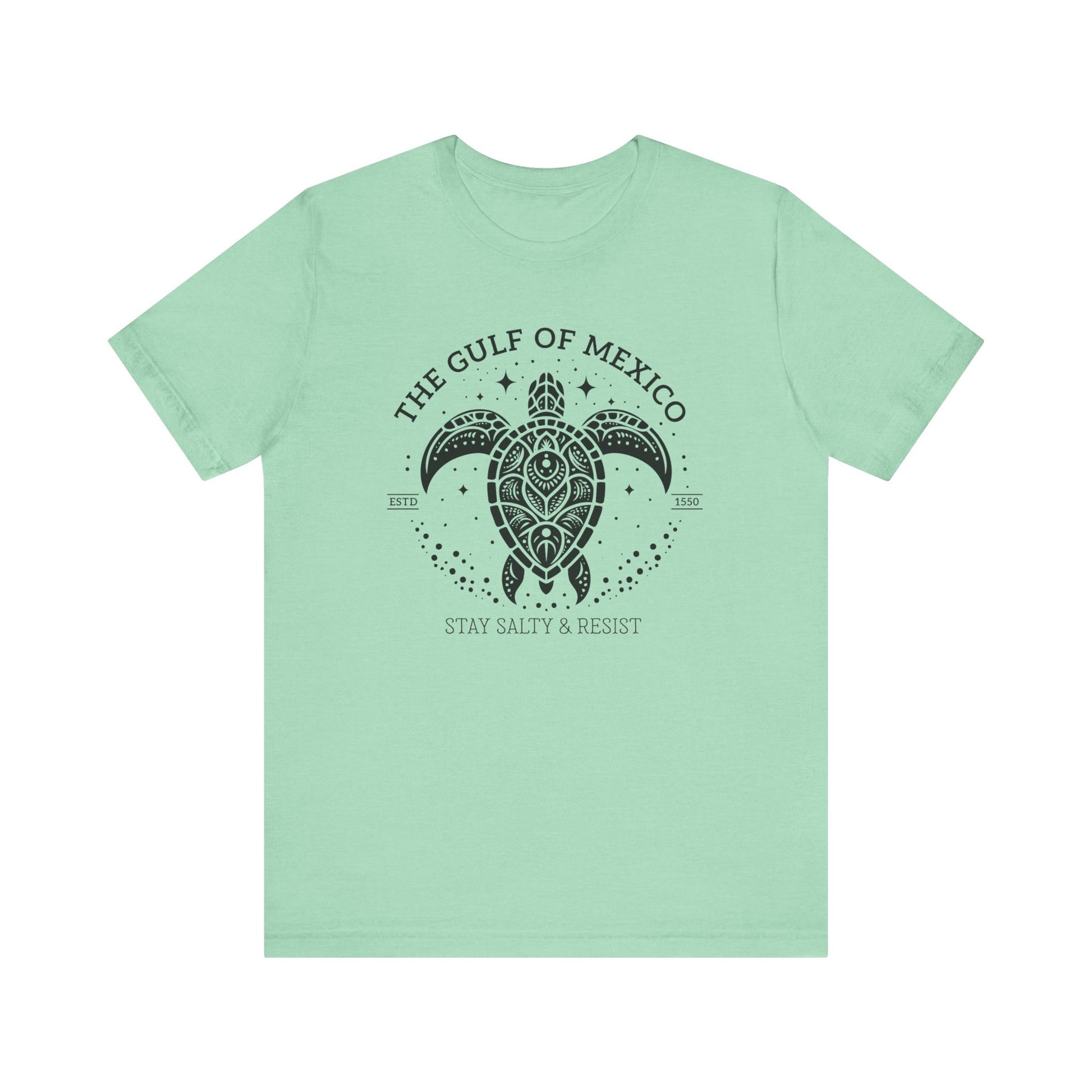 The Gulf of México Tortuga Stay Salty & Resist t-shirt protest mens womens | Speak Out Shirts