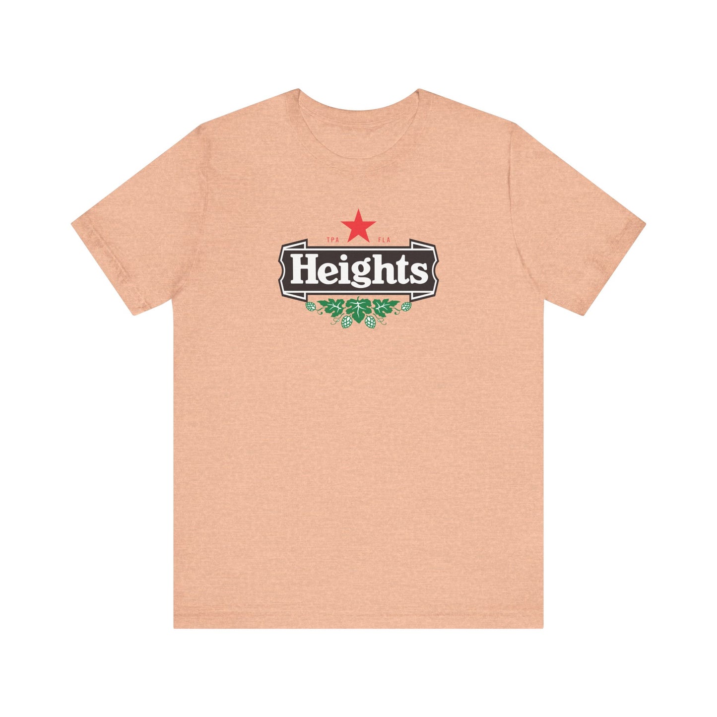 Heights Heinies - Unisex Beer Label Shirt for Tampa, FL
