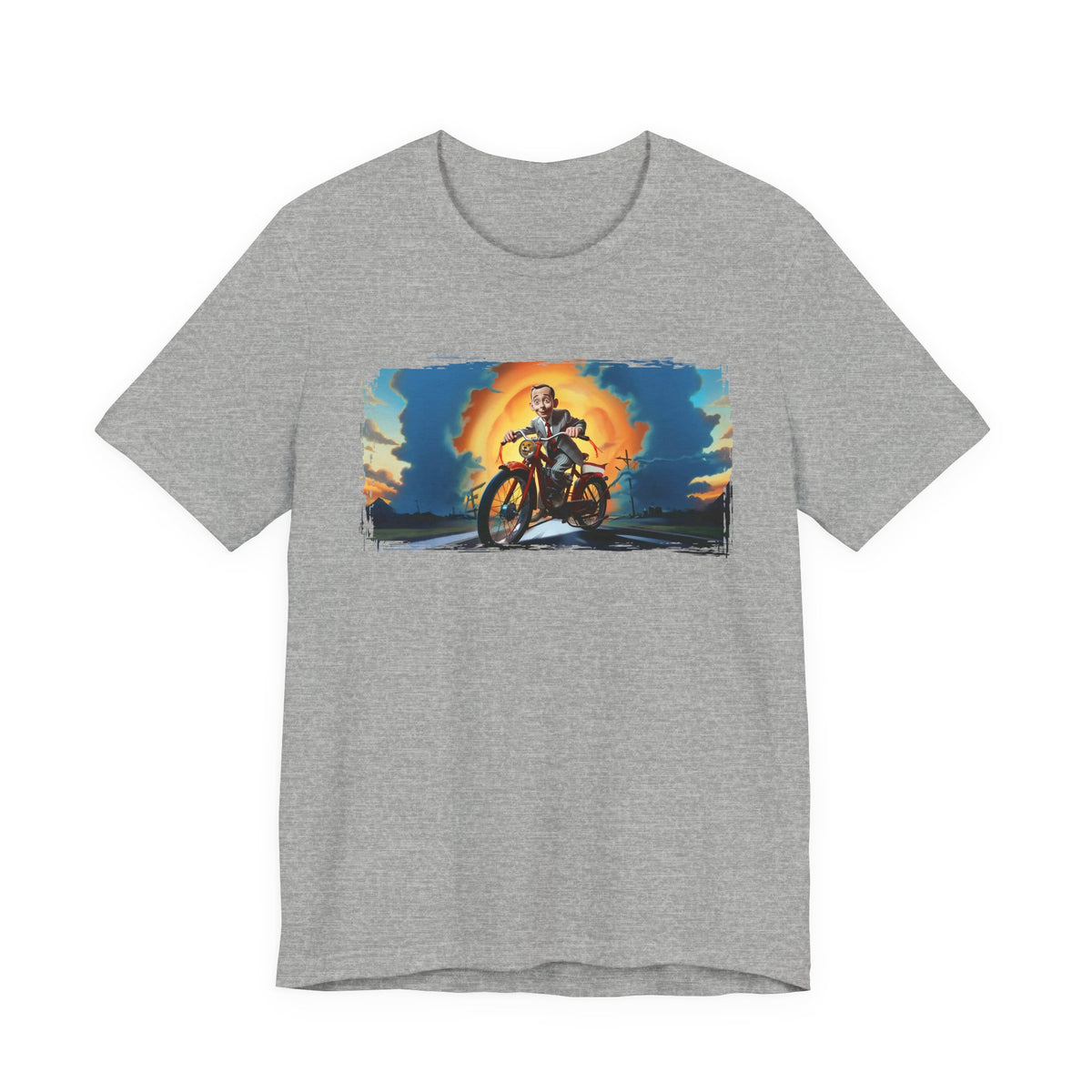 Pee Wee Herman Riding into the Sunset Graphic Tee
