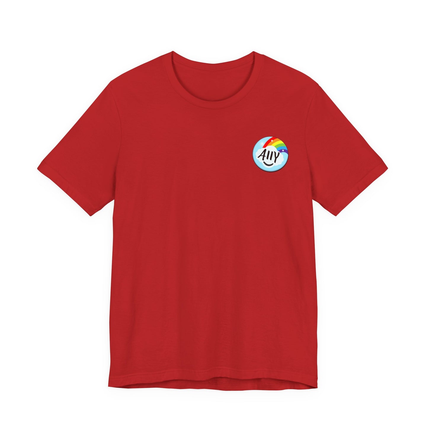 Ally Rainbow Heart Tee - LGBTQ+ Pride Support T-Shirt