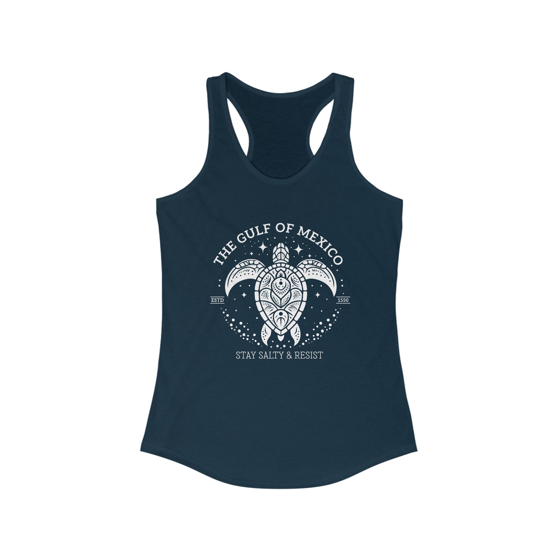 Gulf of México Tortuga Tank Stay Salty & Resist t-shirt protest mens womens | Speak Out Shirts