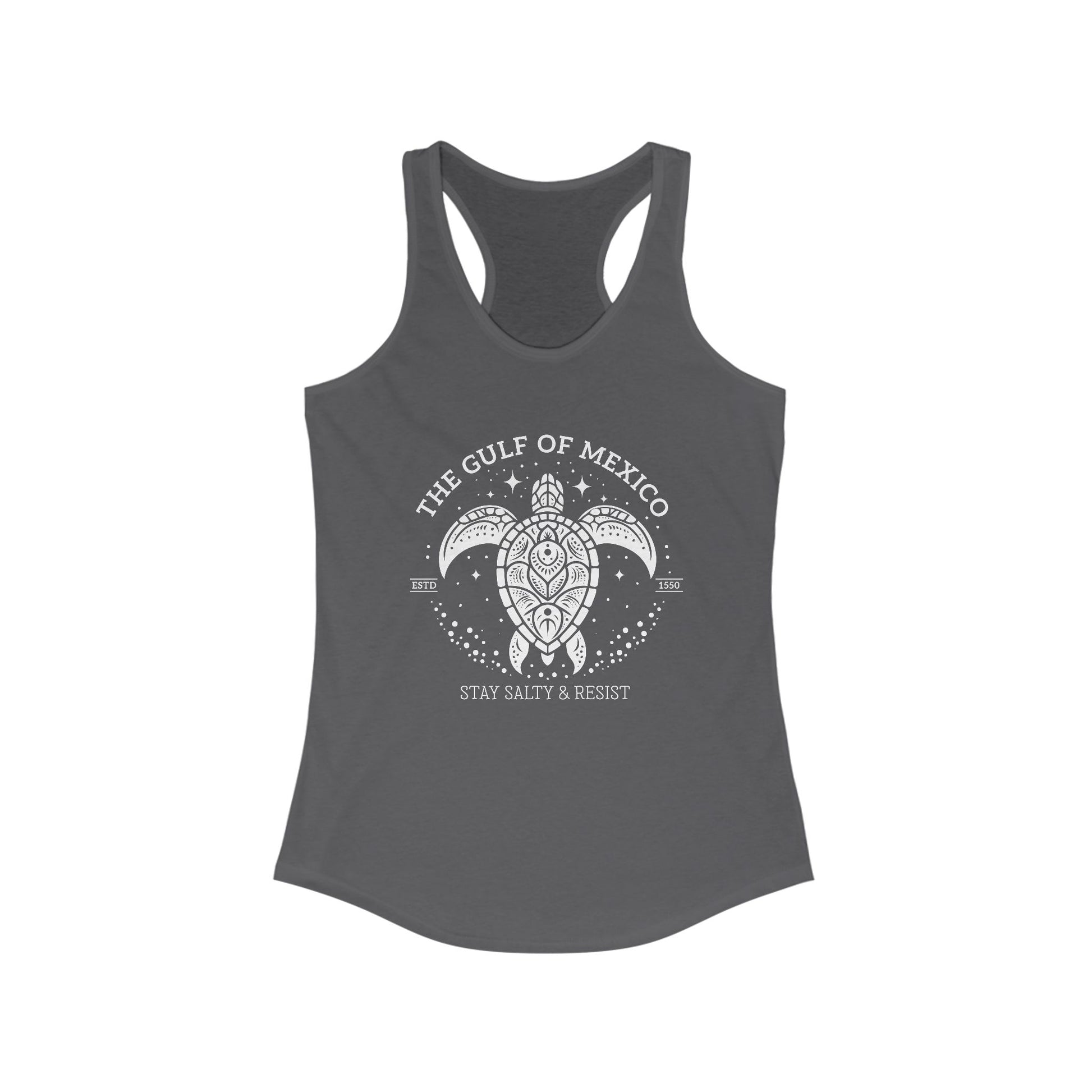 Gulf of México Tortuga Tank Stay Salty & Resist t-shirt protest mens womens | Speak Out Shirts