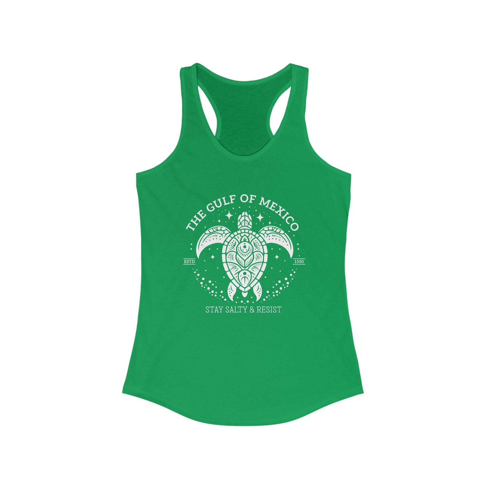 Gulf of México Tortuga Tank Stay Salty & Resist t-shirt protest mens womens | Speak Out Shirts