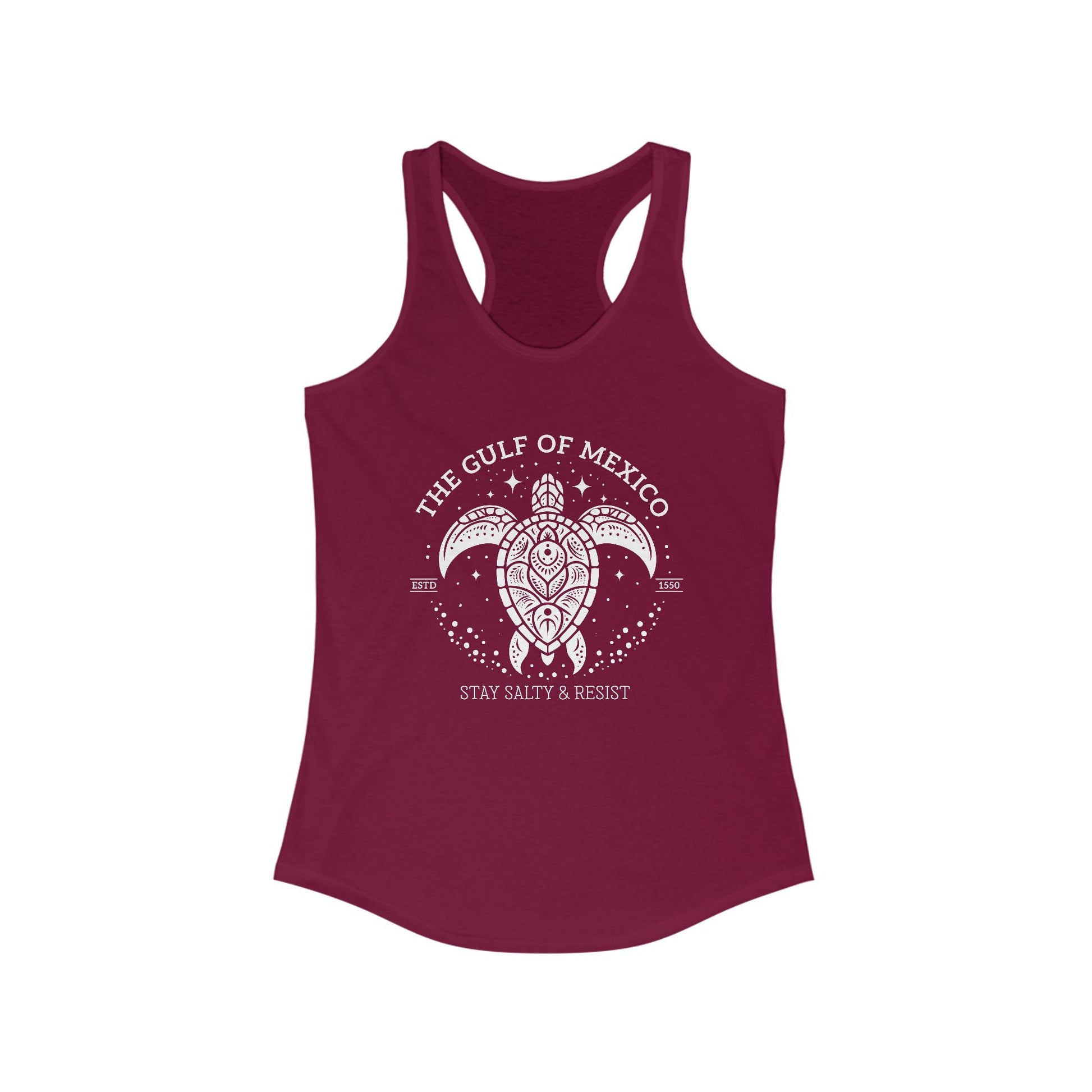 Gulf of México Tortuga Tank Stay Salty & Resist t-shirt protest mens womens | Speak Out Shirts