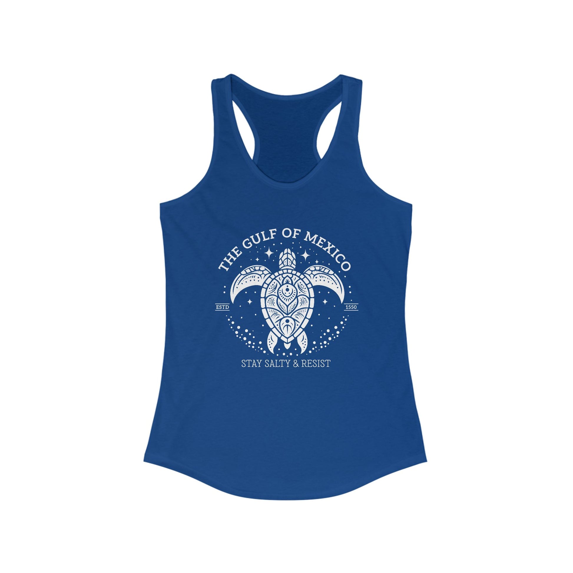 Gulf of México Tortuga Tank Stay Salty & Resist t-shirt protest mens womens | Speak Out Shirts