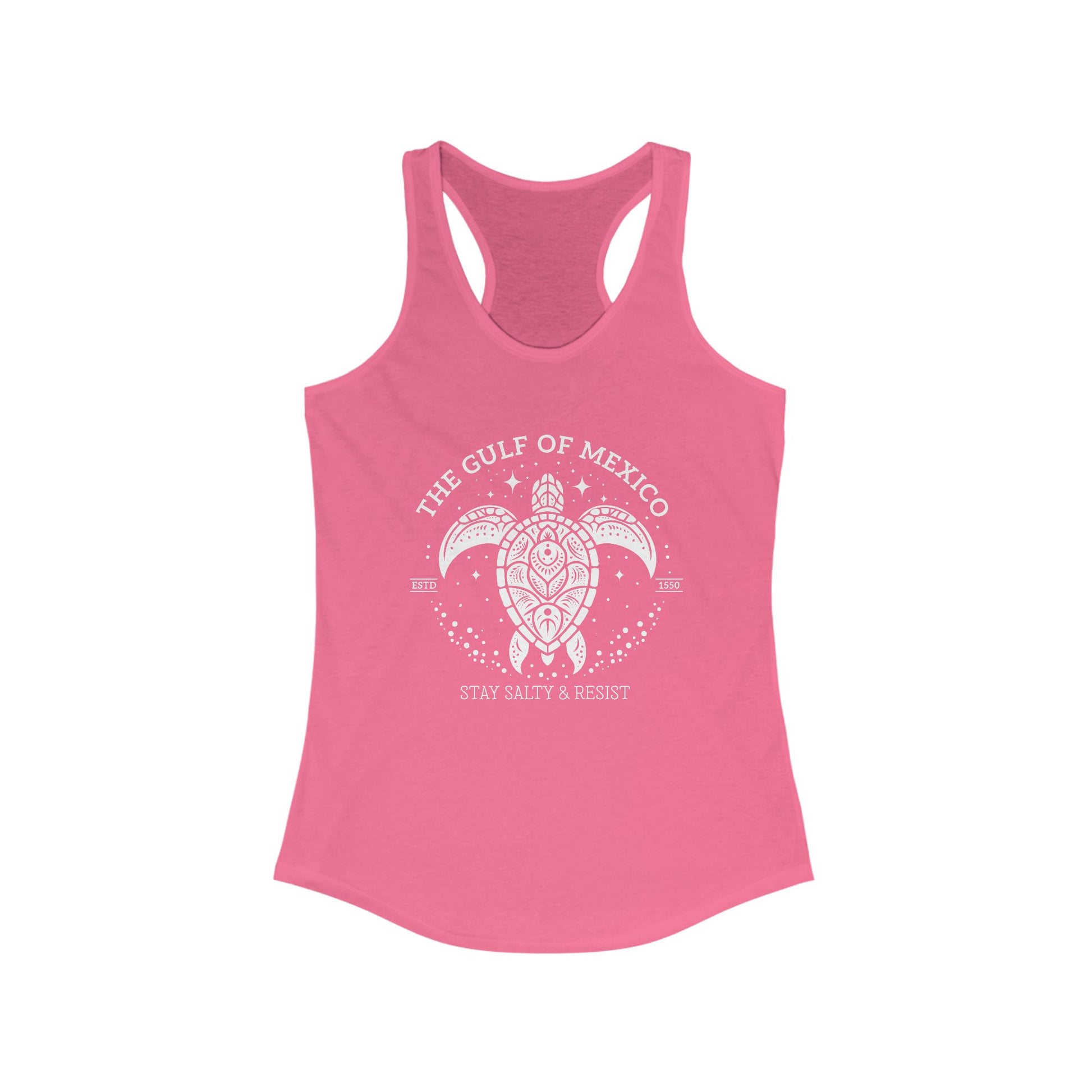 Gulf of México Tortuga Tank Stay Salty & Resist t-shirt protest mens womens | Speak Out Shirts