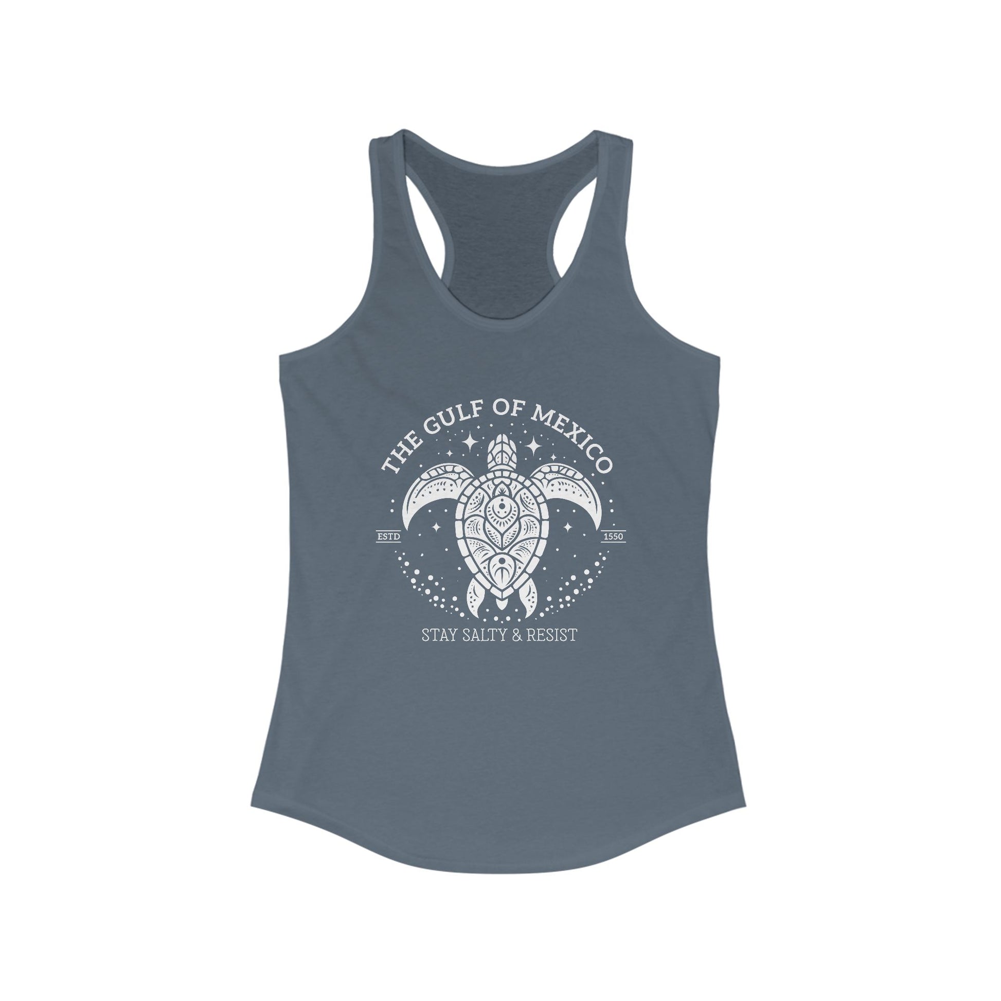 Gulf of México Tortuga Tank Stay Salty & Resist t-shirt protest mens womens | Speak Out Shirts